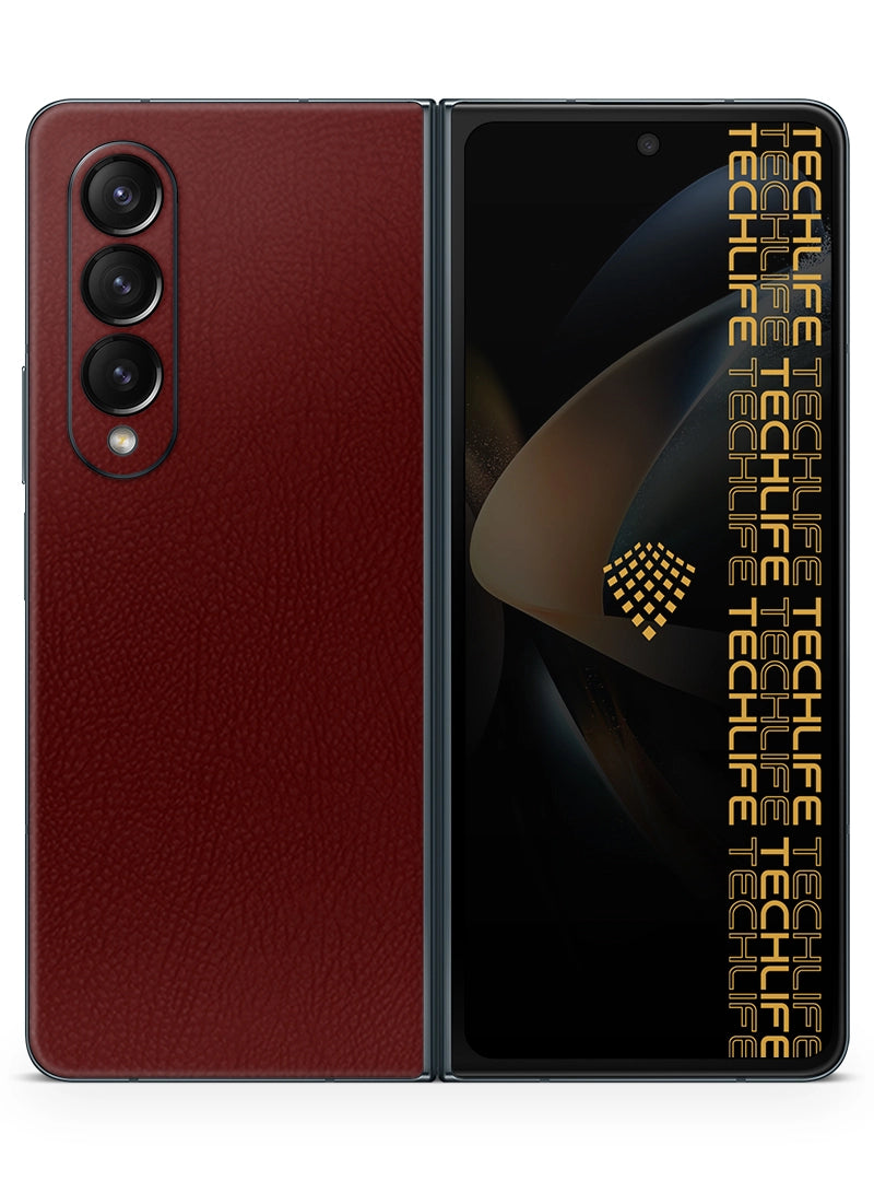 Skin Premium Cuero Merlot Samsung Galaxy Z Fold 4