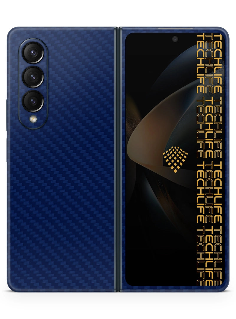 Skin Premium Carbono Azul Samsung Galaxy Z Fold 4