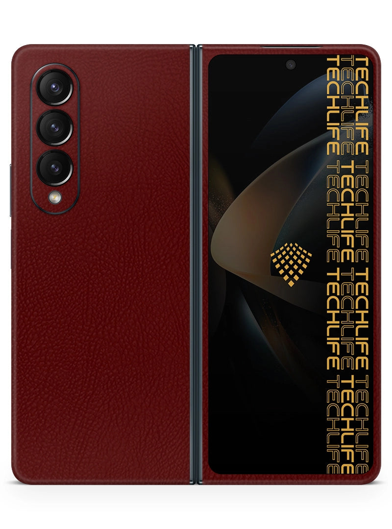 Skin Premium Cuero Merlot Samsung Galaxy Z Fold 4