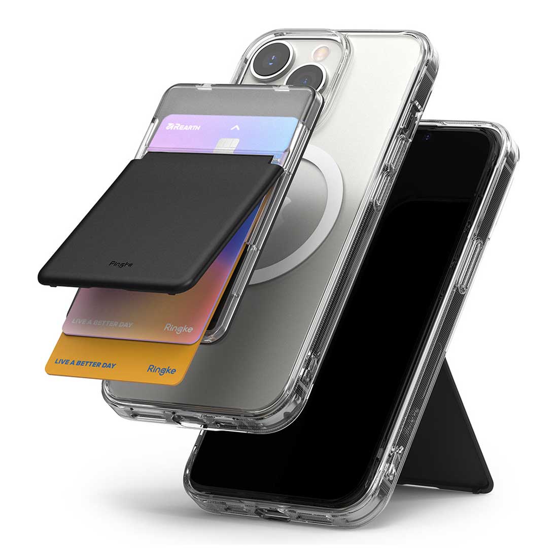 Tarjetero Ringke Card Holder Stand Slot - Magsafe
