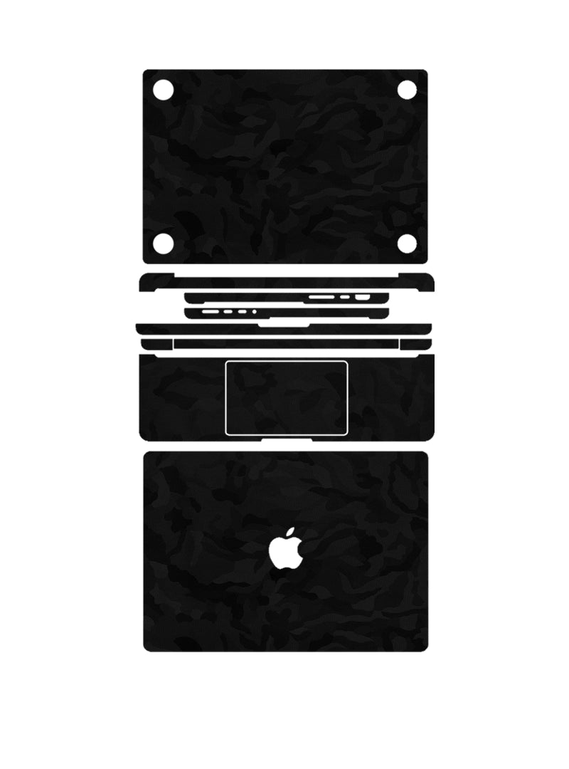 Skin Premium Camuflaje Espectro Negro Macbook Pro