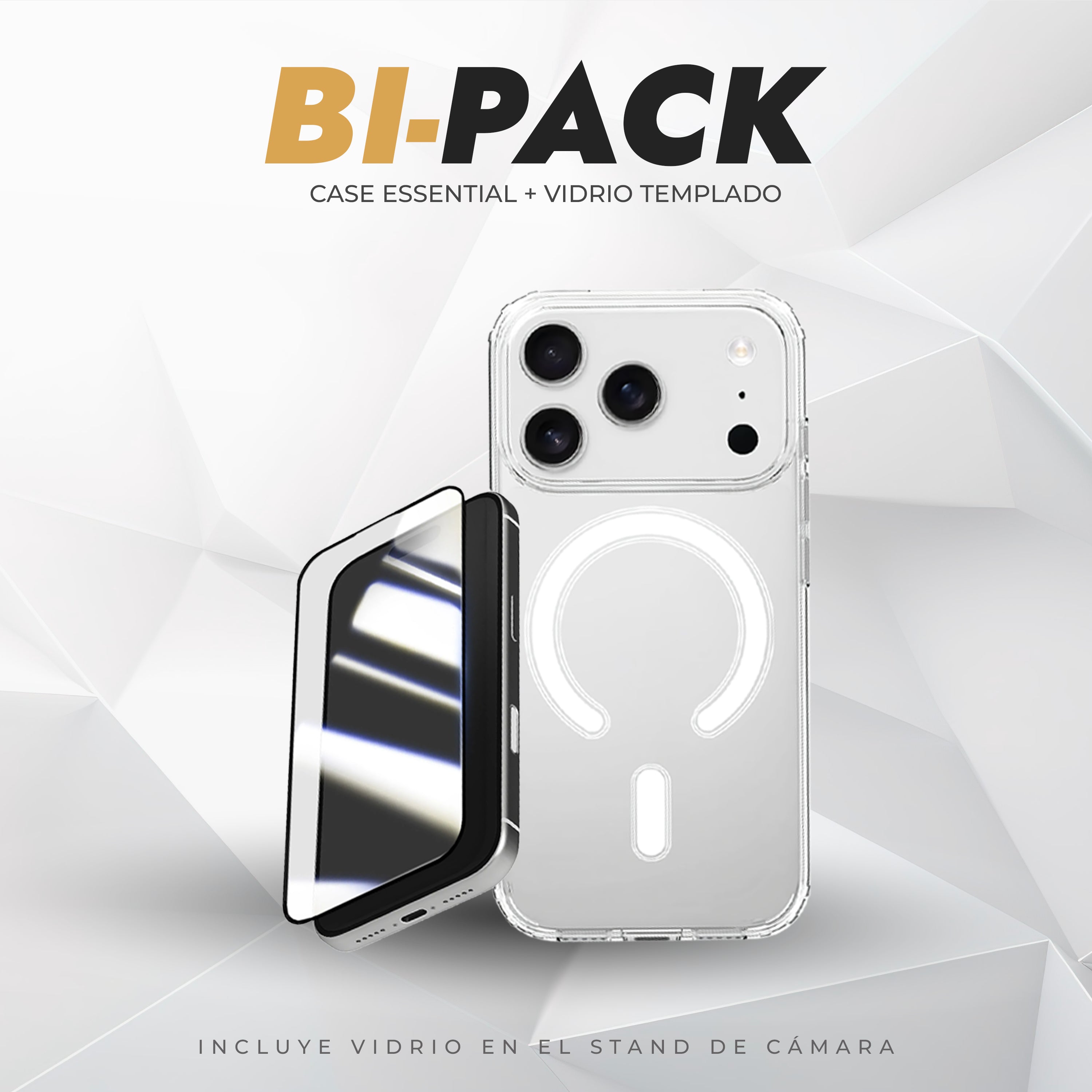 Bipack  Case Essential 2.0 (Mag) + Vidrio Templado 17 Pro Max