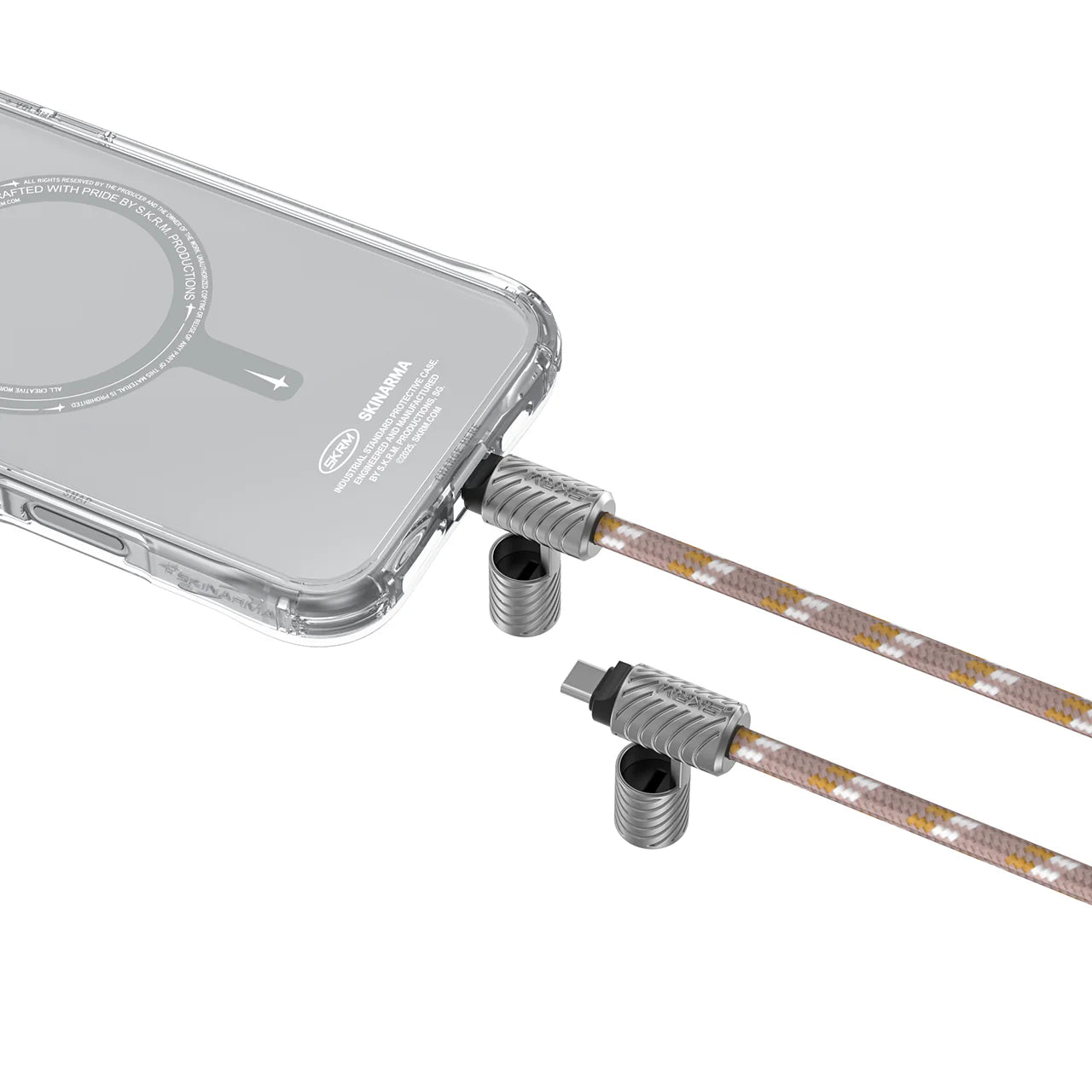 Correa Lanyard Cargador 2 en 1 con Cable USB-C