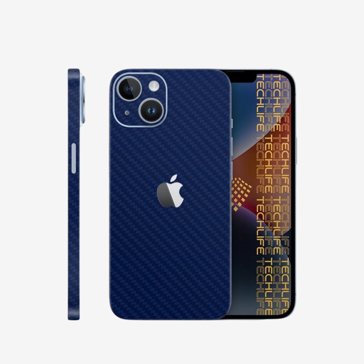 Skin Premium Carbono Azul iPhone 15