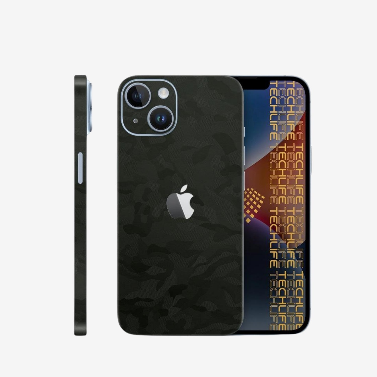 Skin Premium Camuflaje Comando Oscuro iPhone 15 Plus