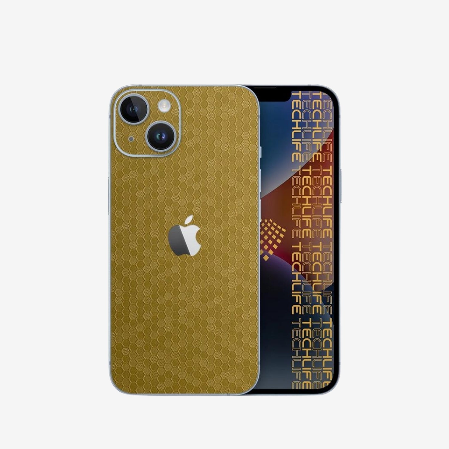 Skin Premium HexaTech Aurora Dorada iPhone 15 Plus