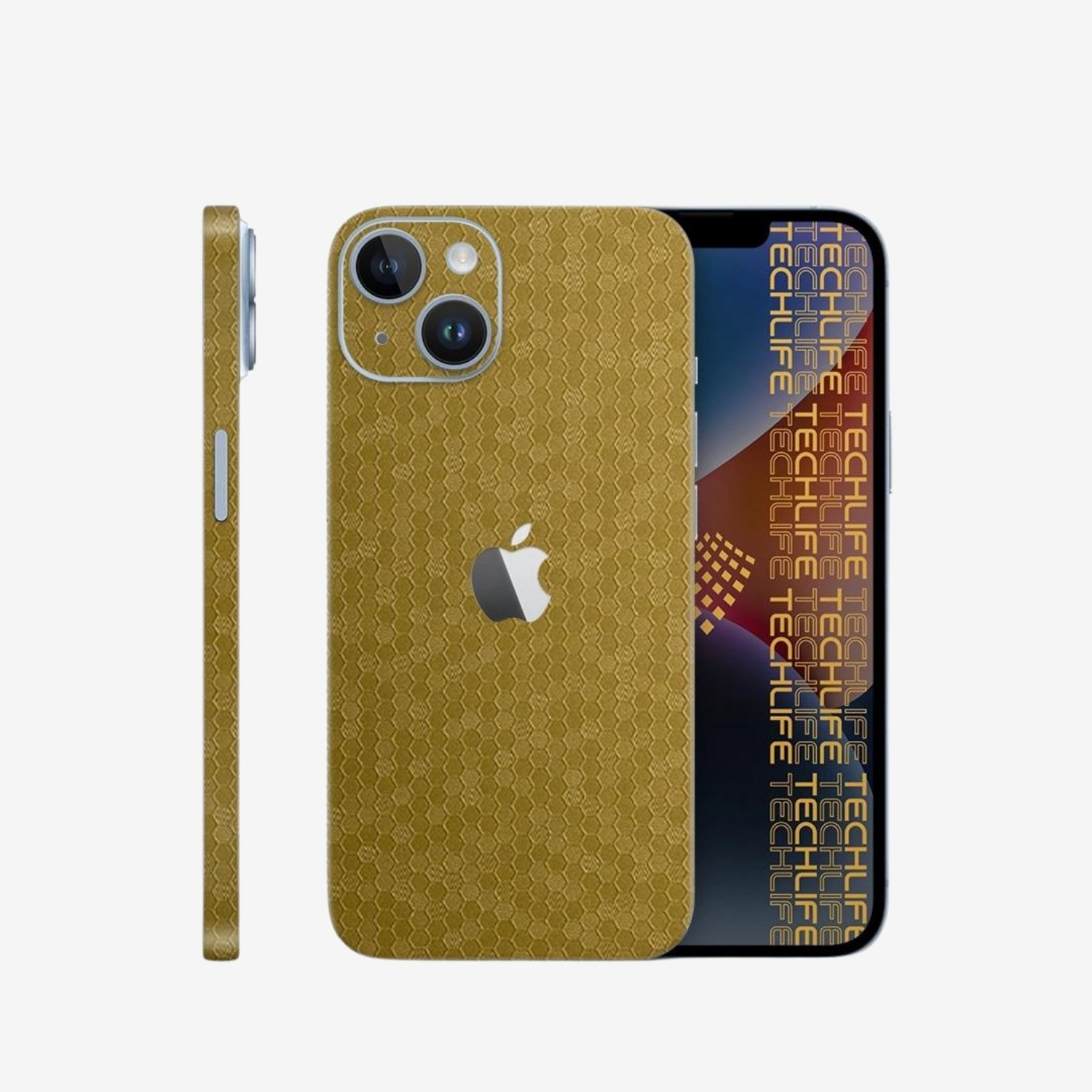 Skin Premium HexaTech Aurora Dorada iPhone 15 Plus