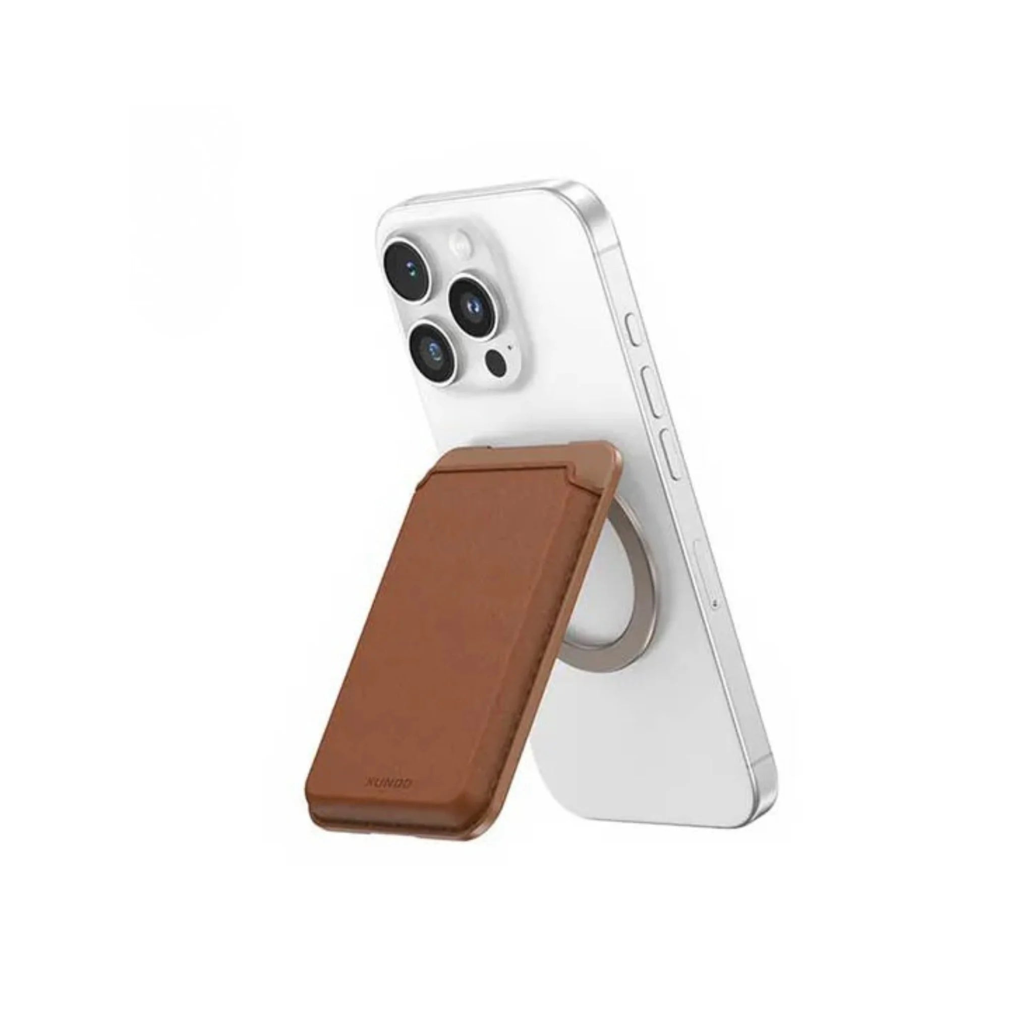 Tarjetero Magnetic Wallet Stand - BROWN