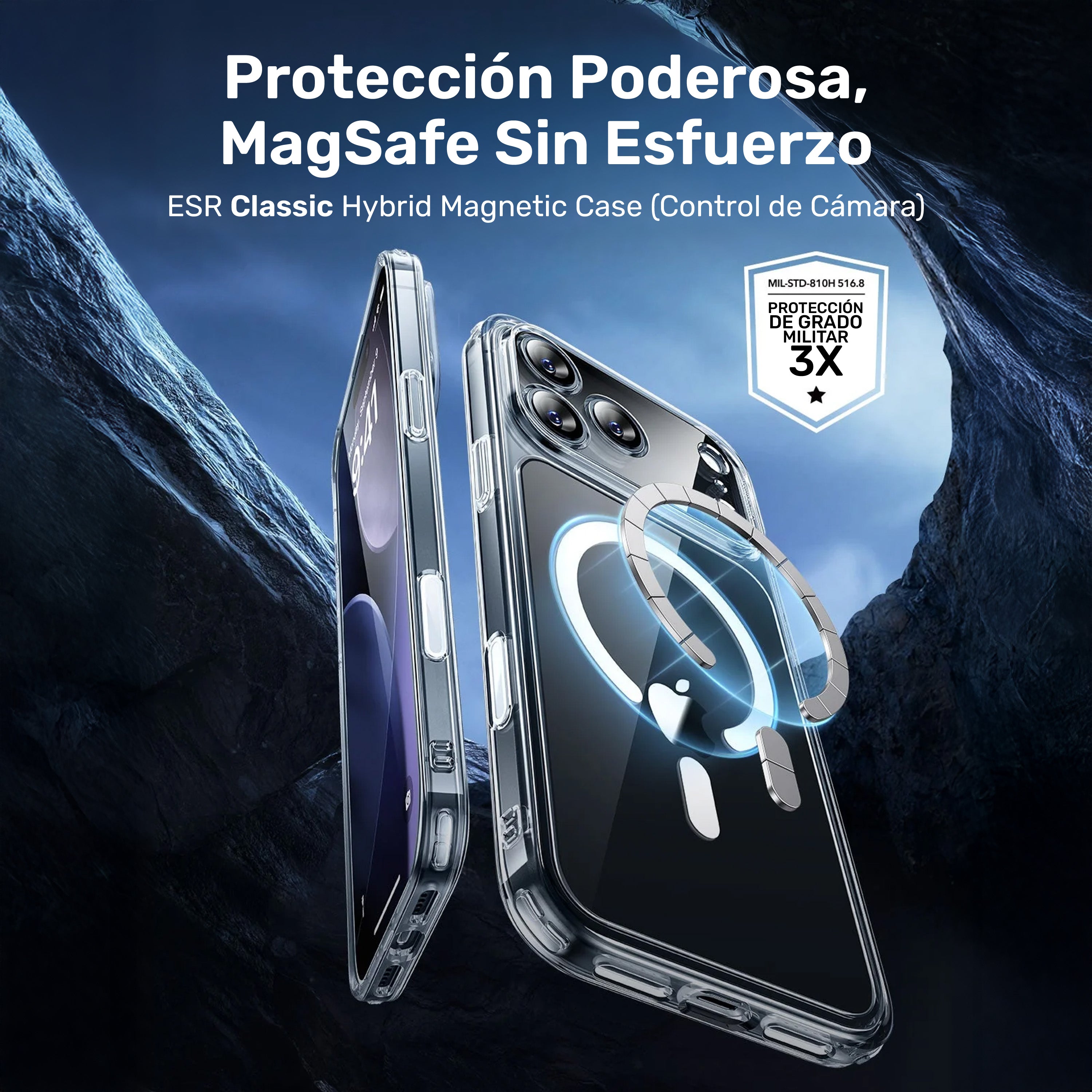 Bipack Classic Hybrid (Camera Control) + Tempered Glass iPhone 17 Pro