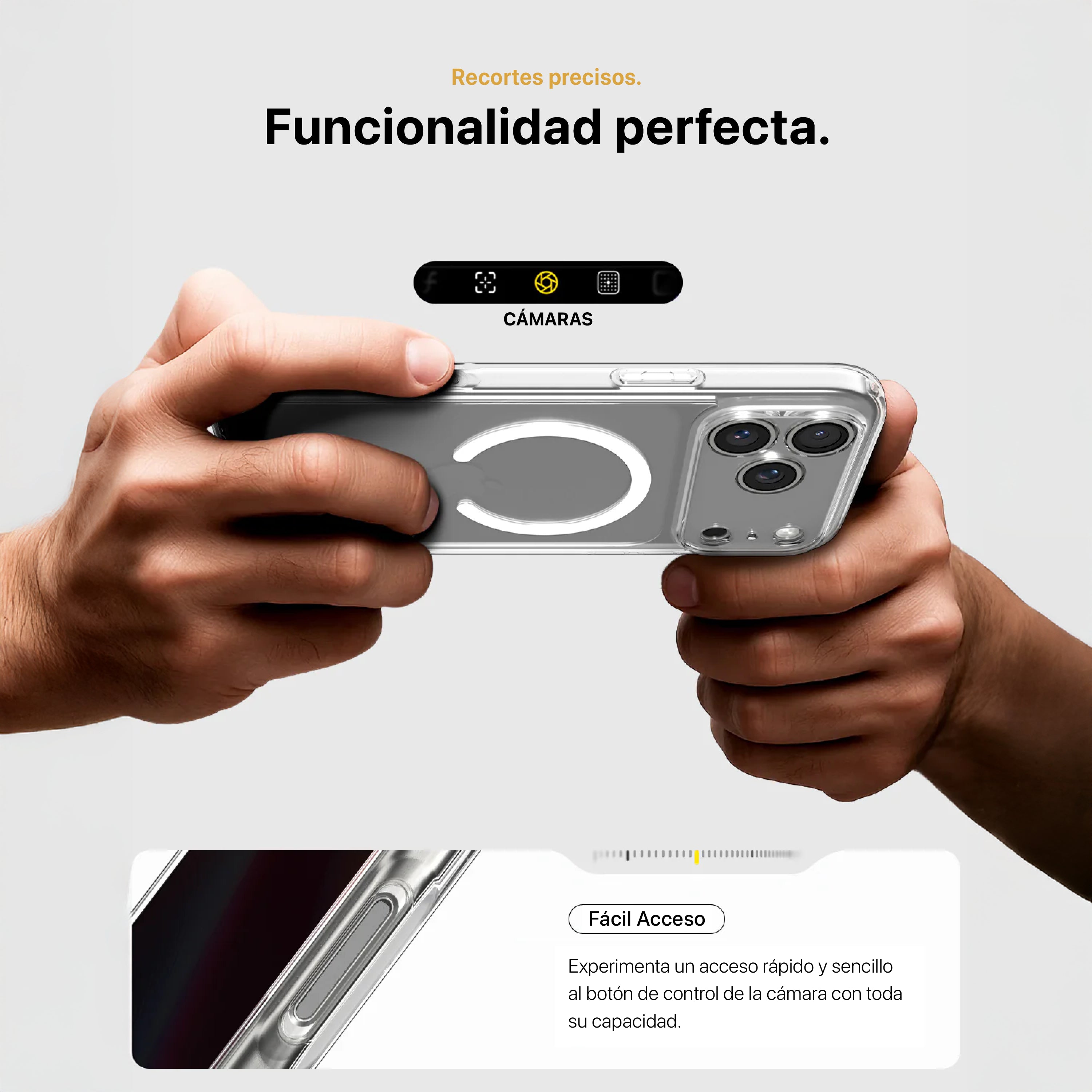 Bi-Pack Case Magfit + Vidrio Templado Spigen para iPhone 17 Pro Max