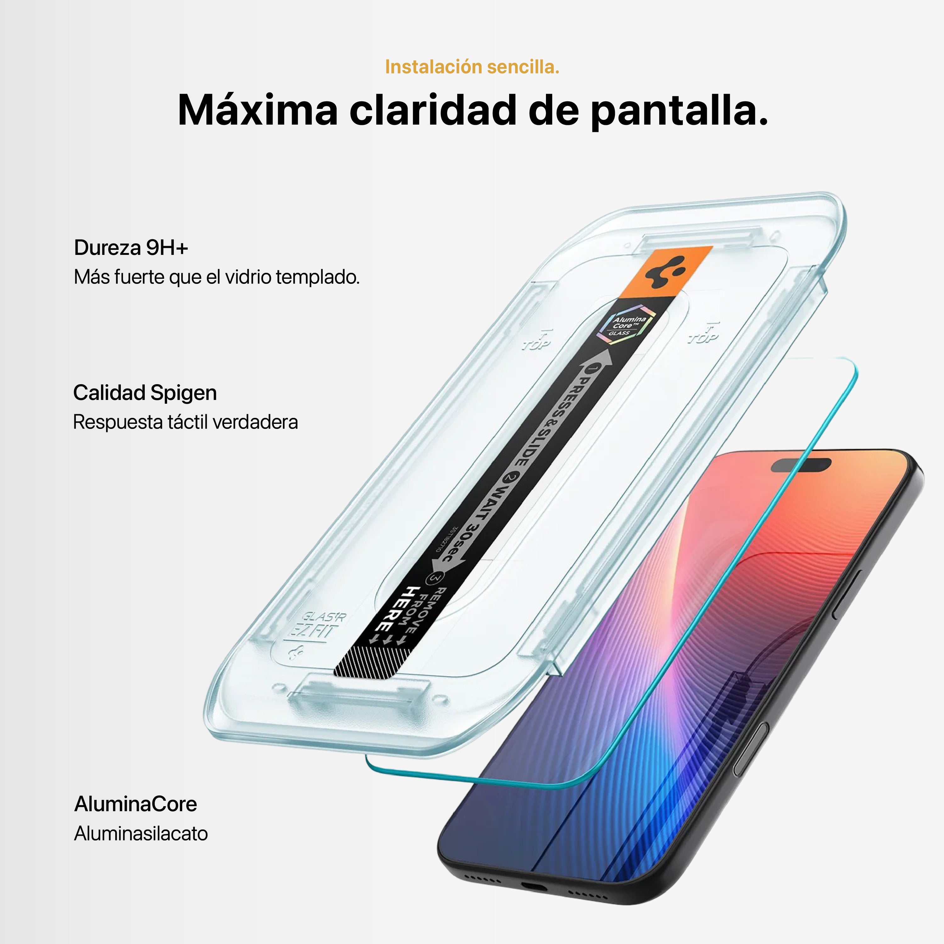 Bi-Pack Case Magfit + Vidrio Templado Spigen para iPhone 17 Pro Max