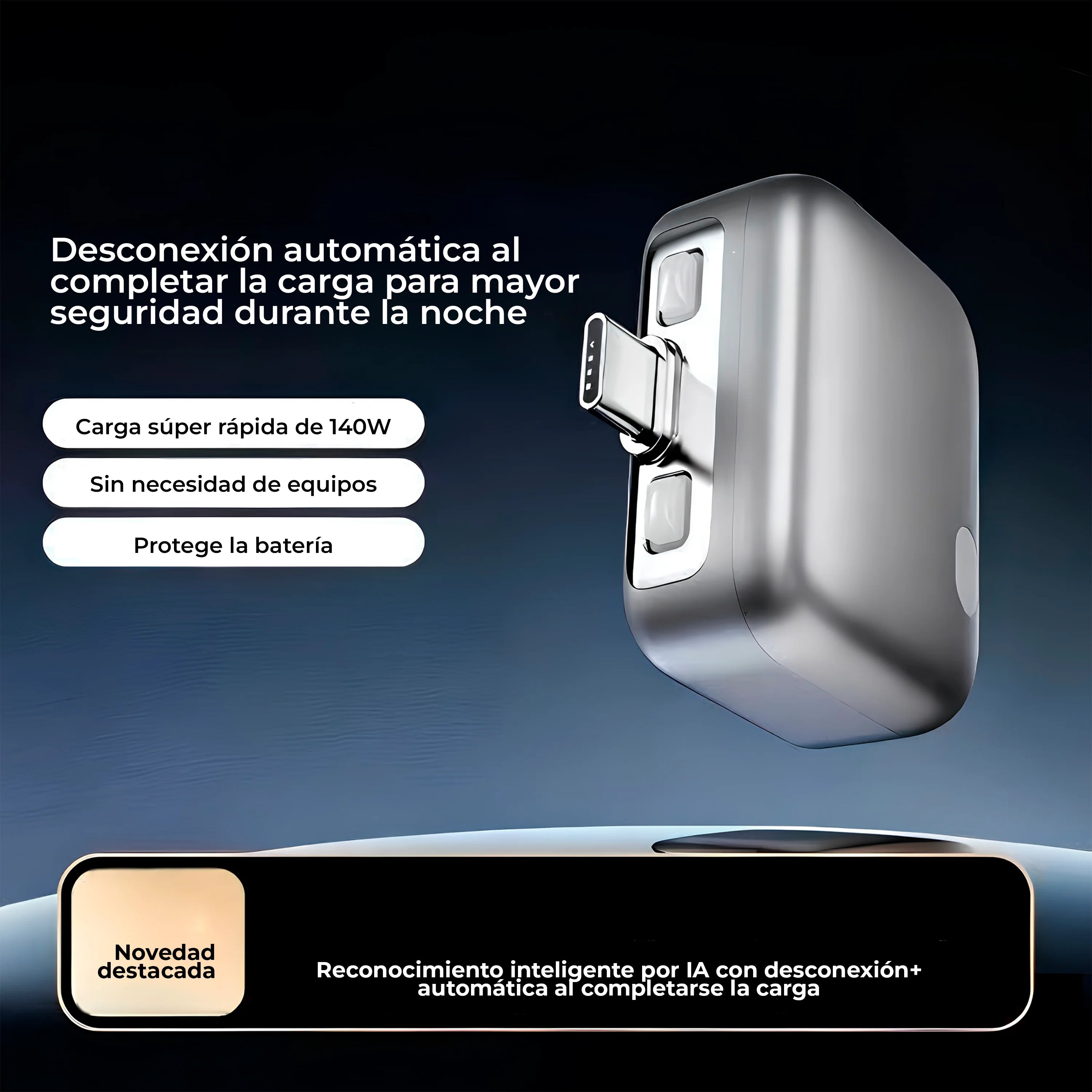 Adaptador de Carga con Seguro Eyector