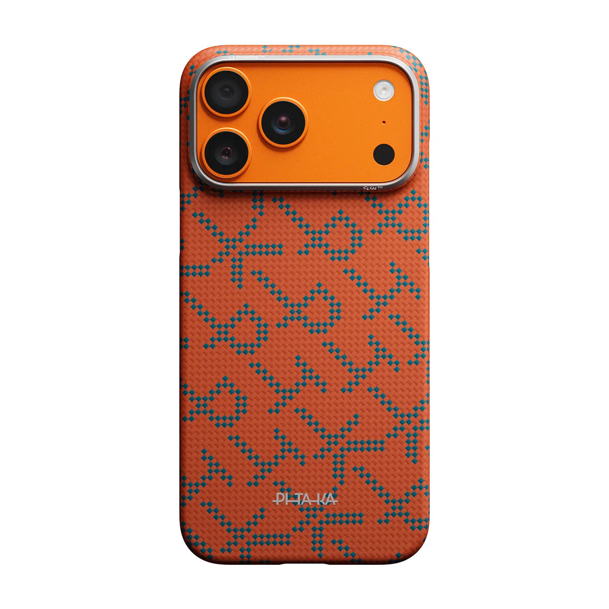 Case PITAKA Aramid Edge - iPhone 17 Pro / 18 Pro · Blue Orange (PitaTap™)