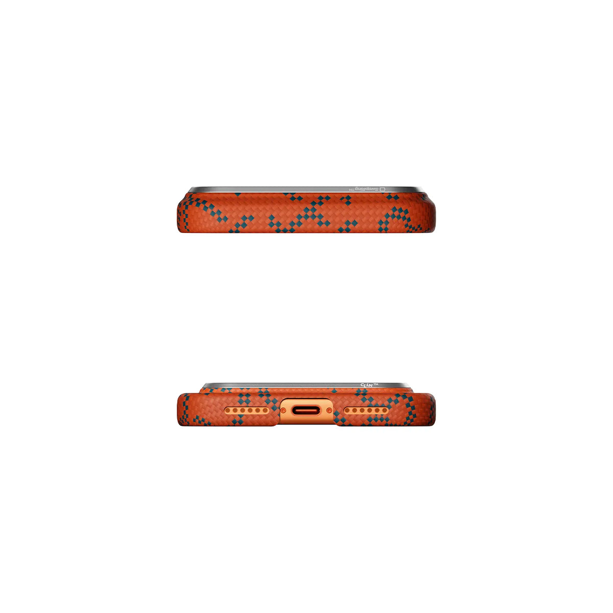 Case PITAKA Aramid Edge - iPhone 17 Pro / 18 Pro · Blue Orange (PitaTap™)