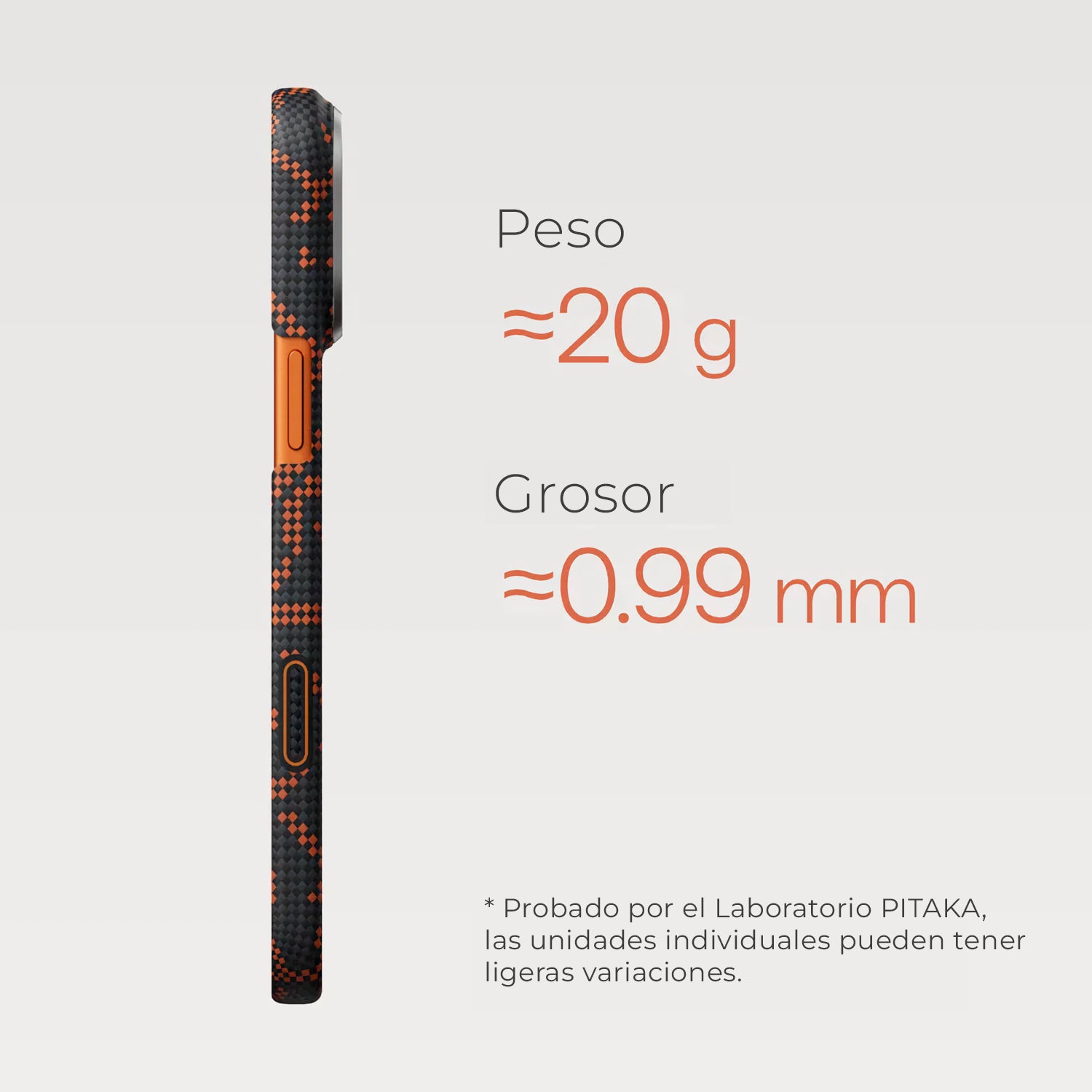 Case Pitaka Edge para iPhone 17 Pro Max - Monogram