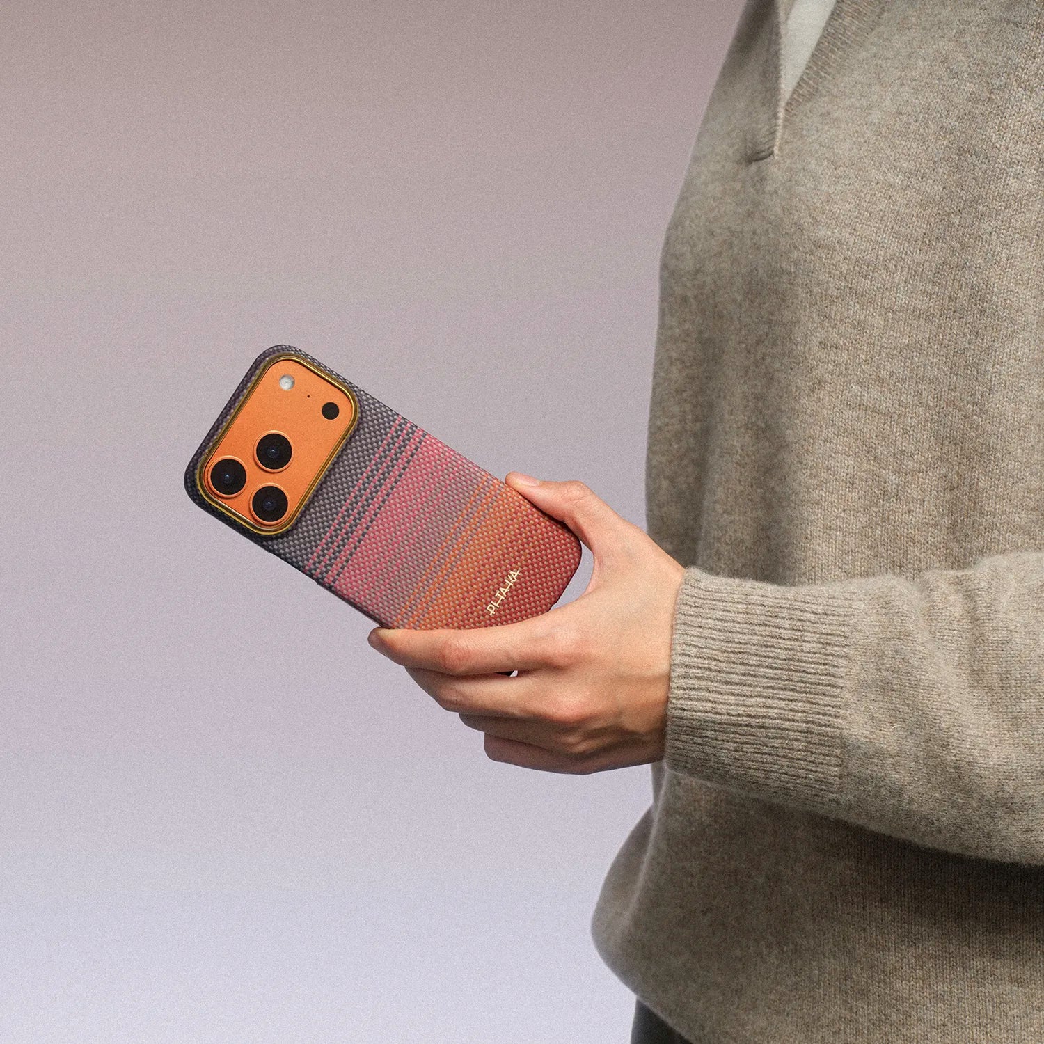 Case Pitaka Aramid Edge para iPhone 17 Pro - California Sunset 2.0 Dream 02 (PitaTap™)