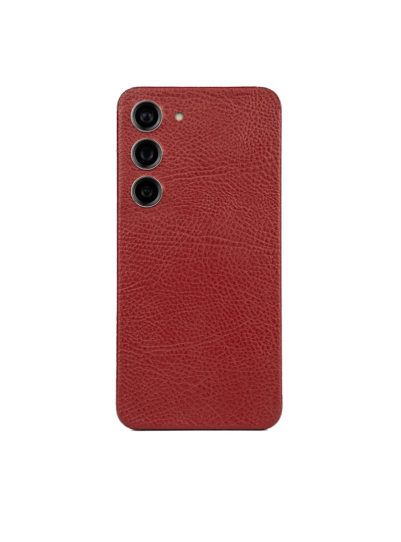 Skin Premium Cuero Merlot 3D Galaxy S23