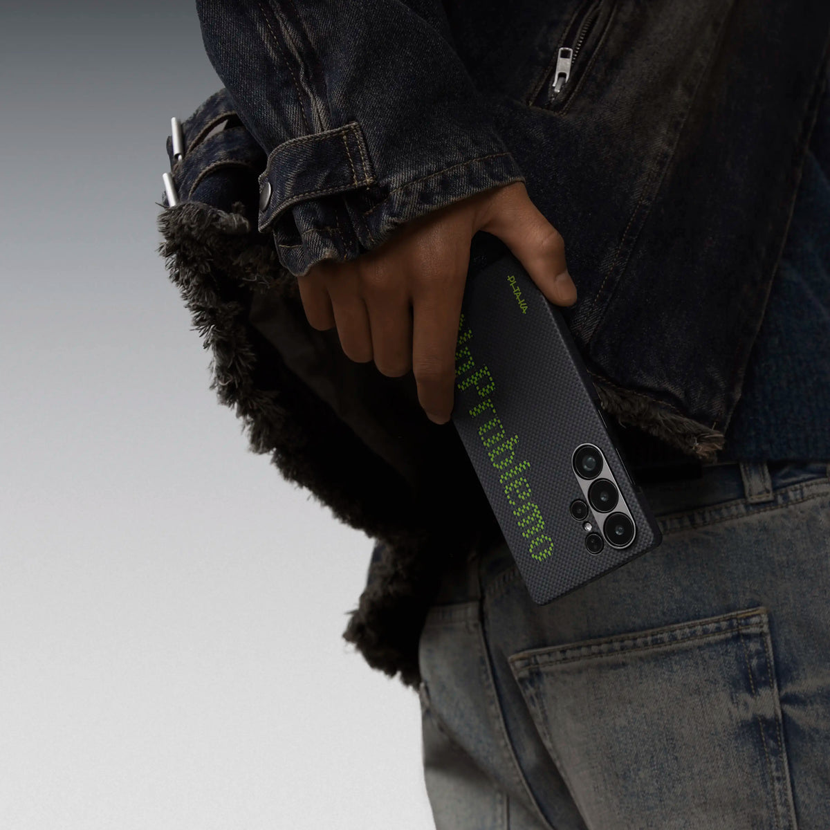 Case Pitaka Edge · Aries Tactile Woven - Galaxy S25 Ultra (MagSafe)