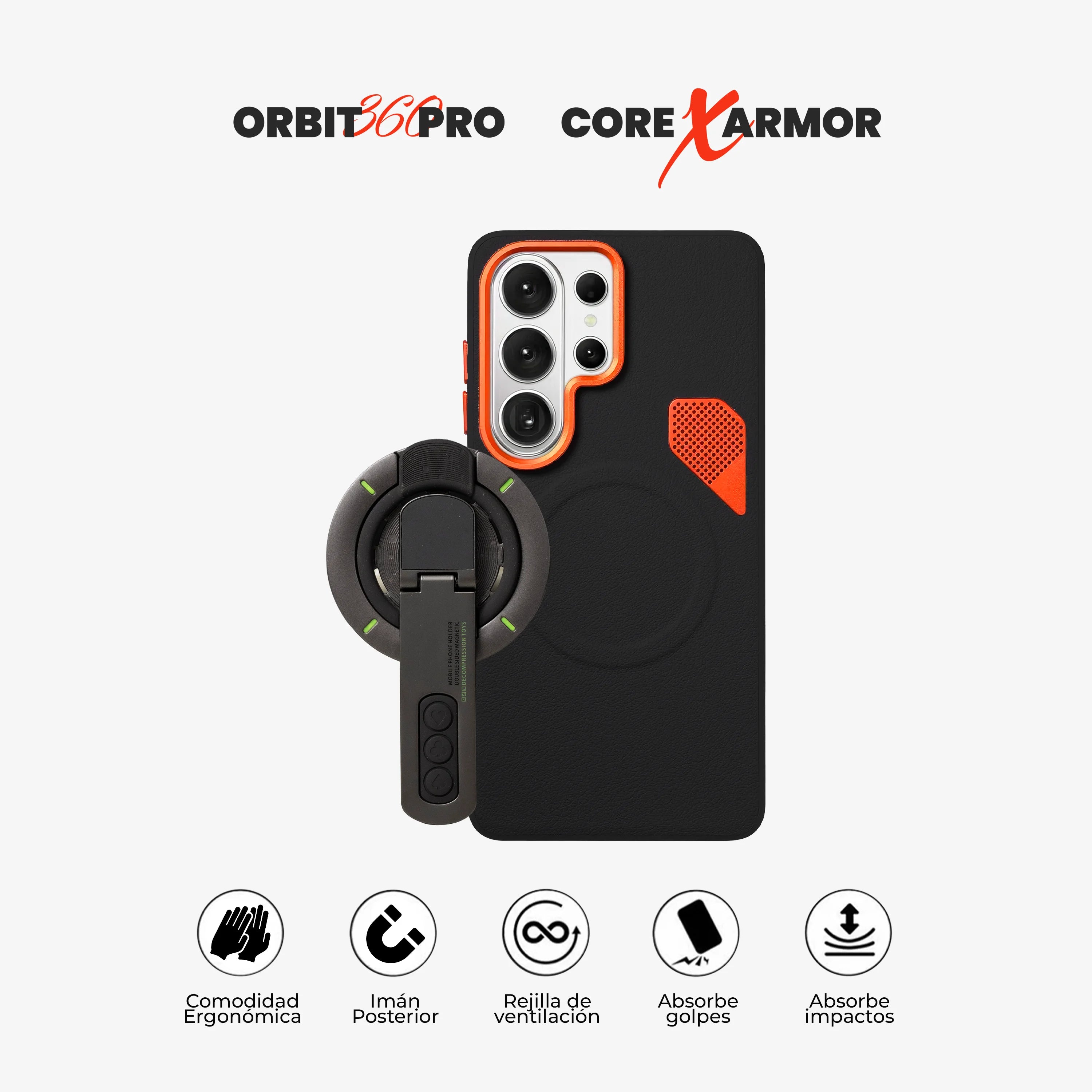 #Case Core X Armor - Galaxy S26 Ultra (MagSafe) (Color)_negro