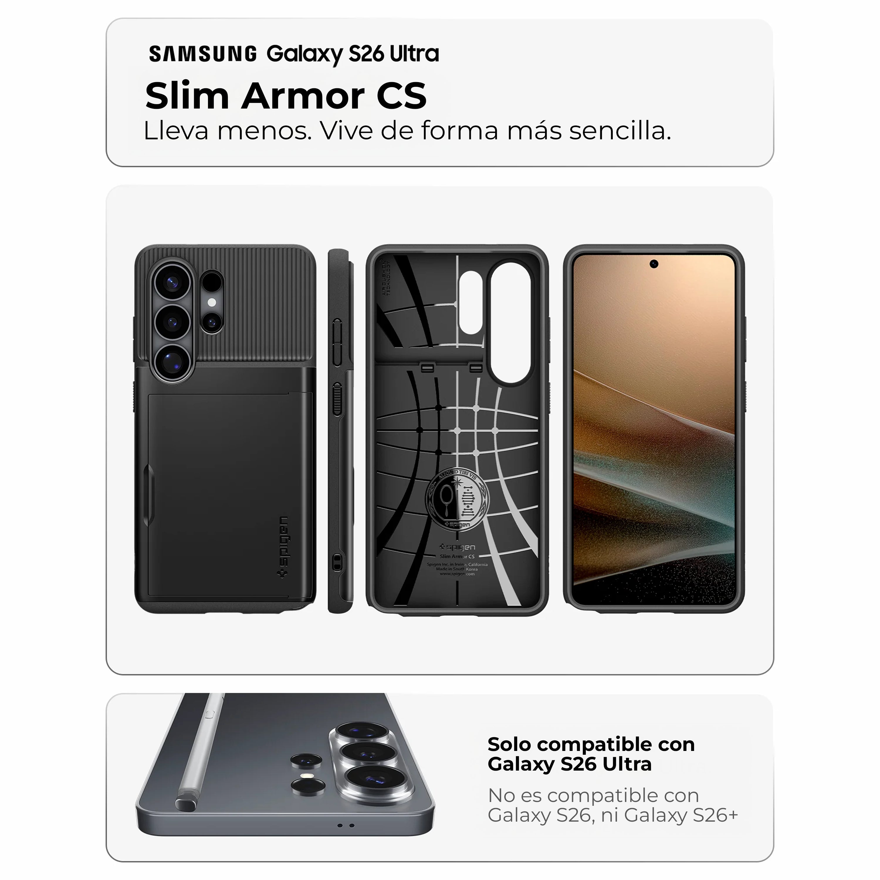 Case Spigen Slim Armor CS - Galaxy S26 Ultra ( Tarjetero)