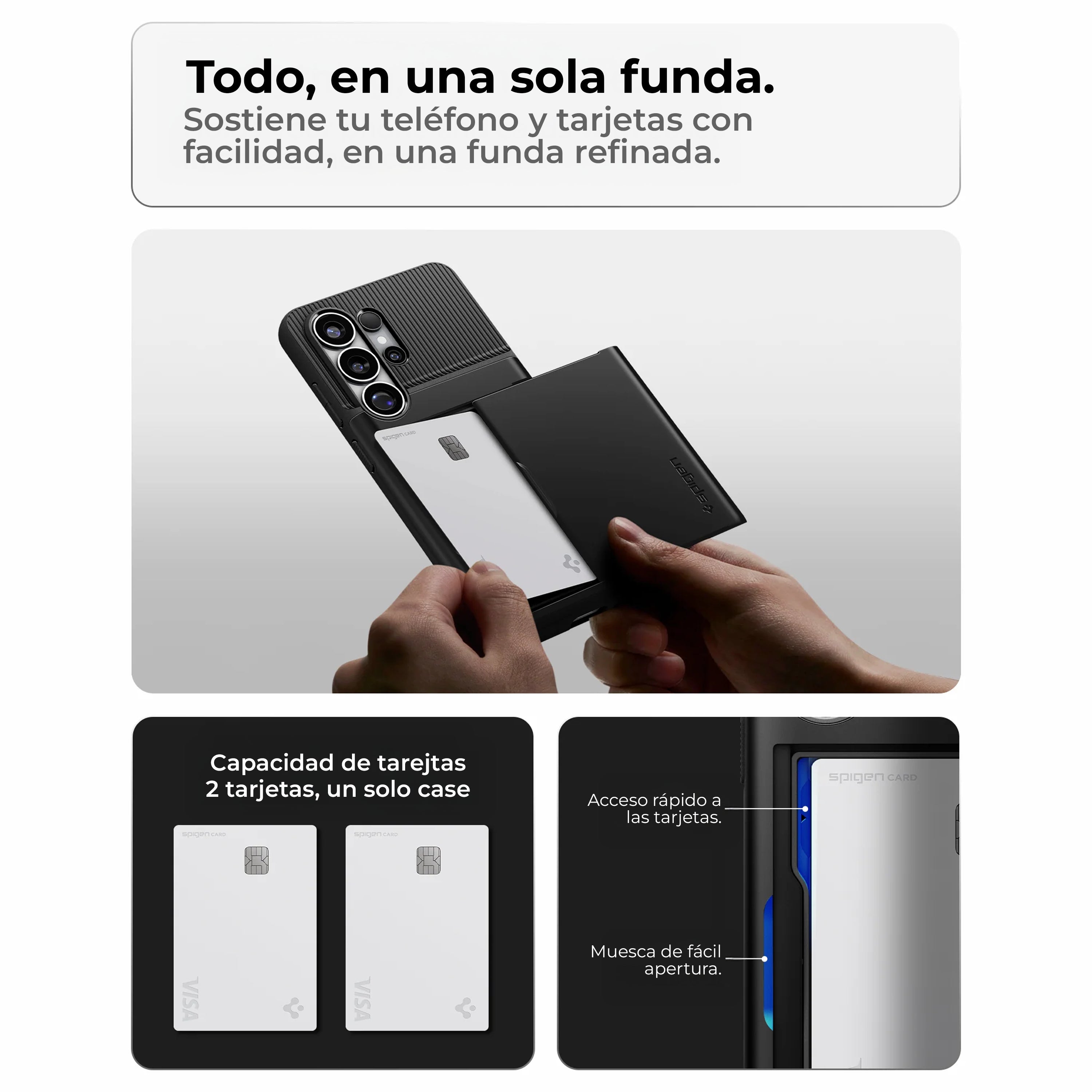 Case Spigen Slim Armor CS - Galaxy S26 Ultra ( Tarjetero)