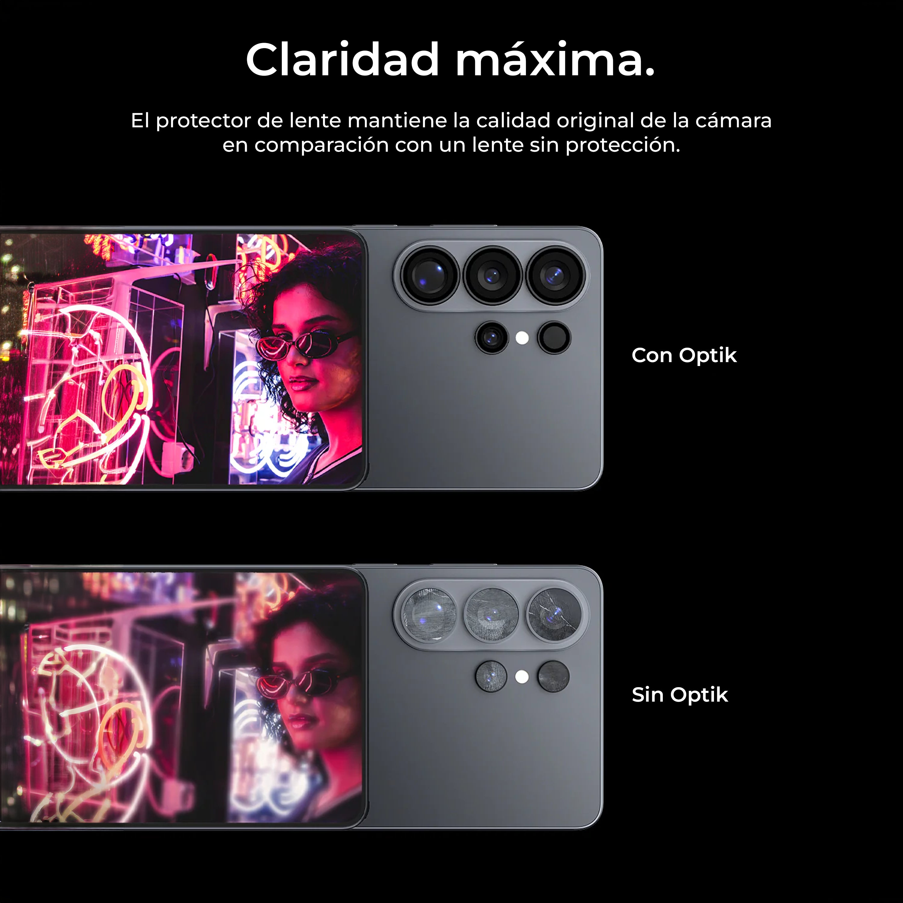 Protector de Cámara Spigen Optik Pro EZ Fit (1 UND.) - Galaxy S26 Ultra