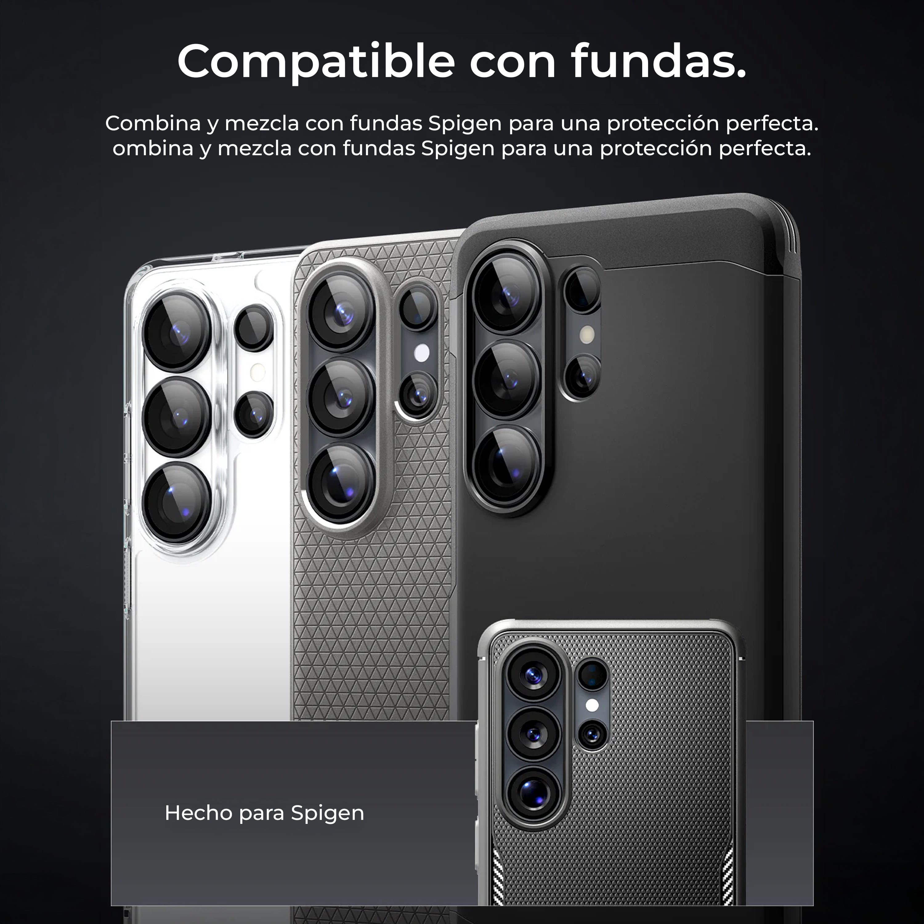 Protector de Cámara Spigen Optik Pro EZ Fit (1 UND.) - Galaxy S26 Ultra