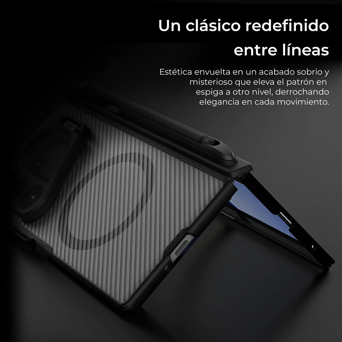 Case Nillkin Lens Guard CamShield Pro - Galaxy Z Fold 8 Ultra ( Incluye Lápiz )(Smoke)