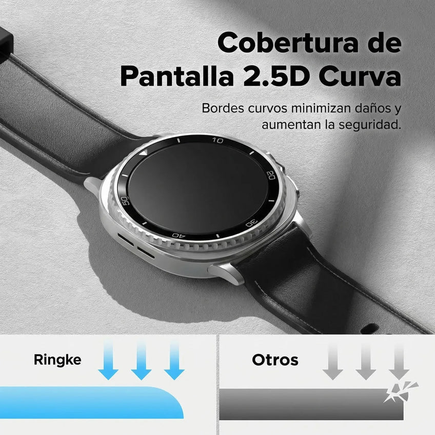 Pantalla Ringke Tempered Glass Pro Galaxy Watch 8 Classic (46MM) 2 UND