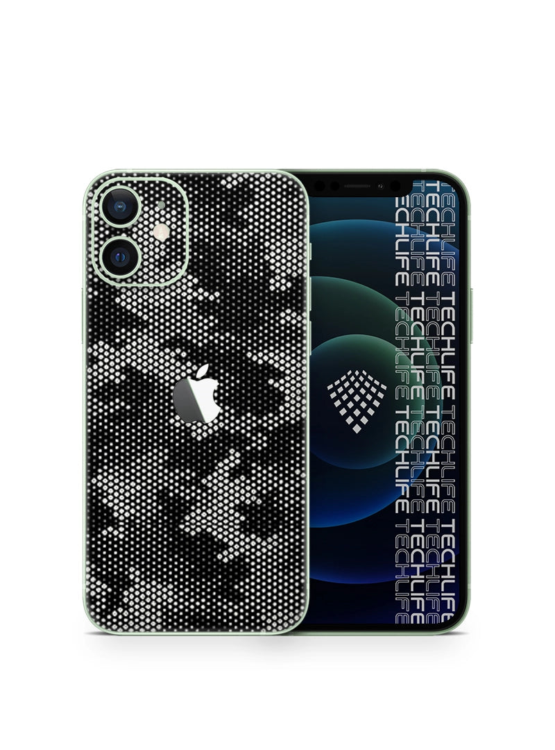 Skin Silver Camuflado Pixel iPhone 12 Mini