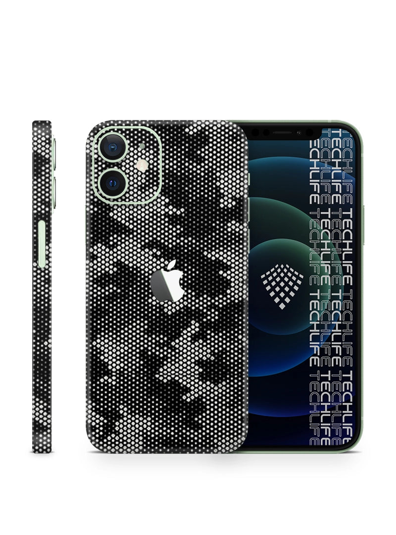 Skin Silver Camuflado Pixel iPhone 12 Mini