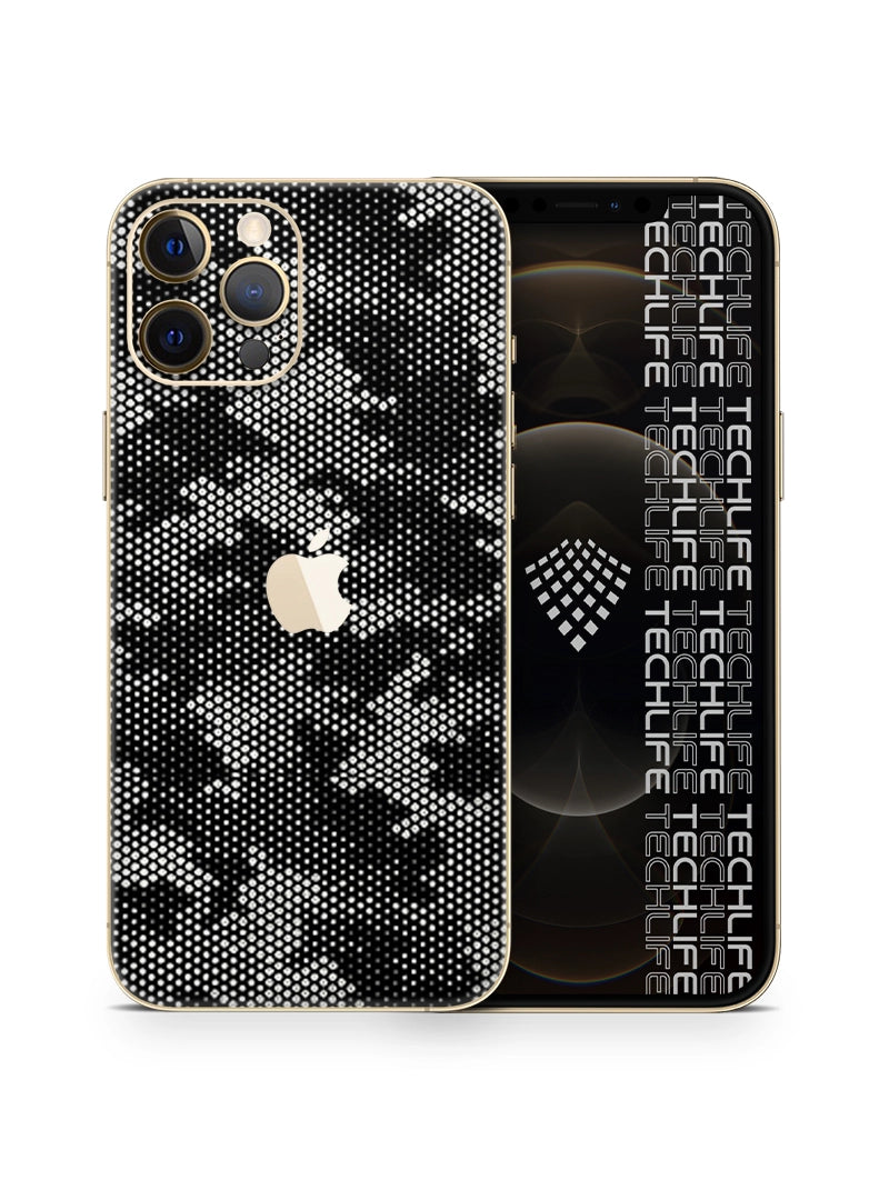 Skin Silver Camuflado Pixel iPhone 12 Pro