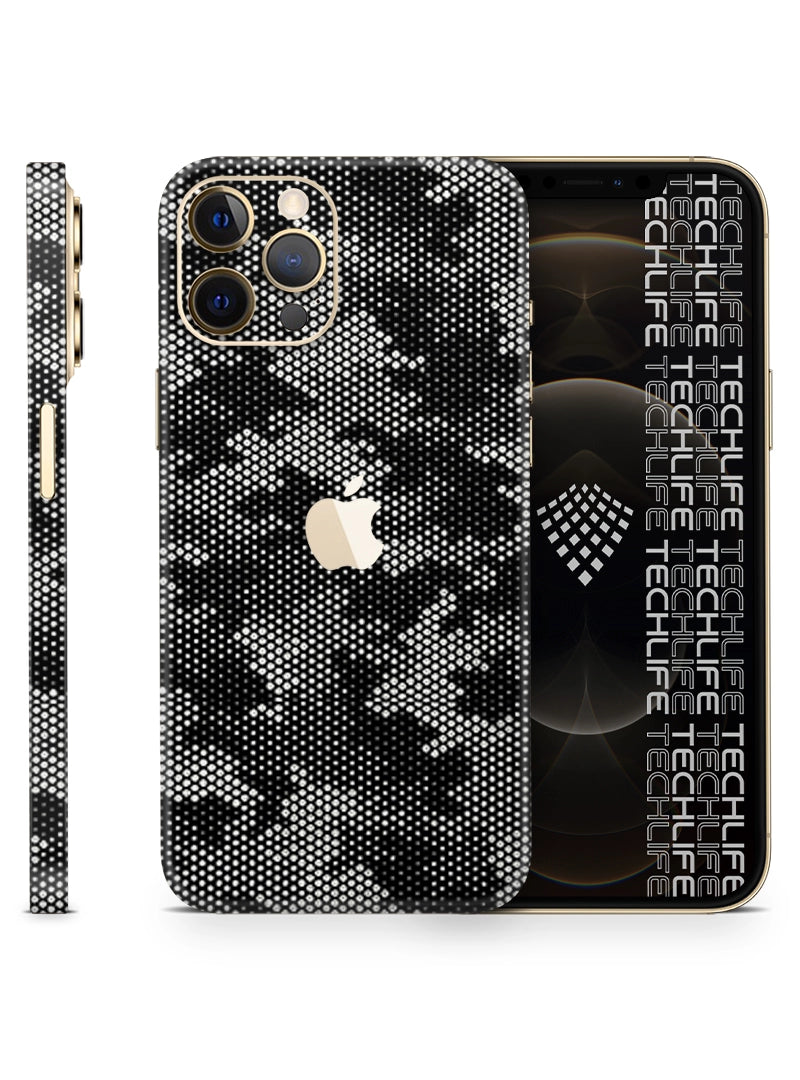 Skin Silver Camuflado Pixel iPhone 12 Pro