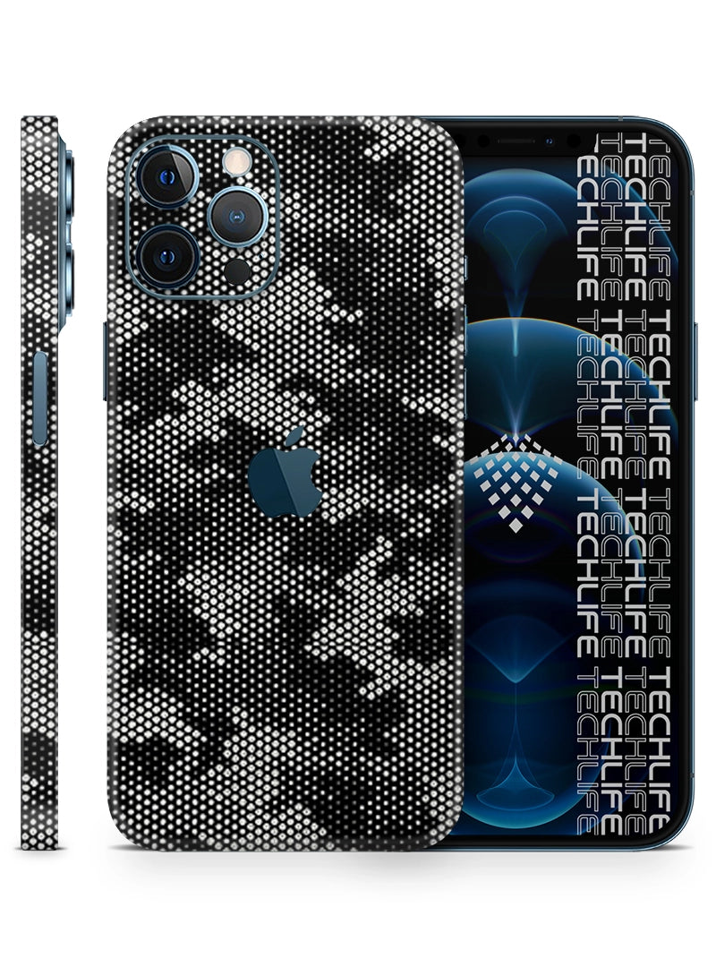 Skin Silver Camuflado Pixel iPhone 12 Pro Max