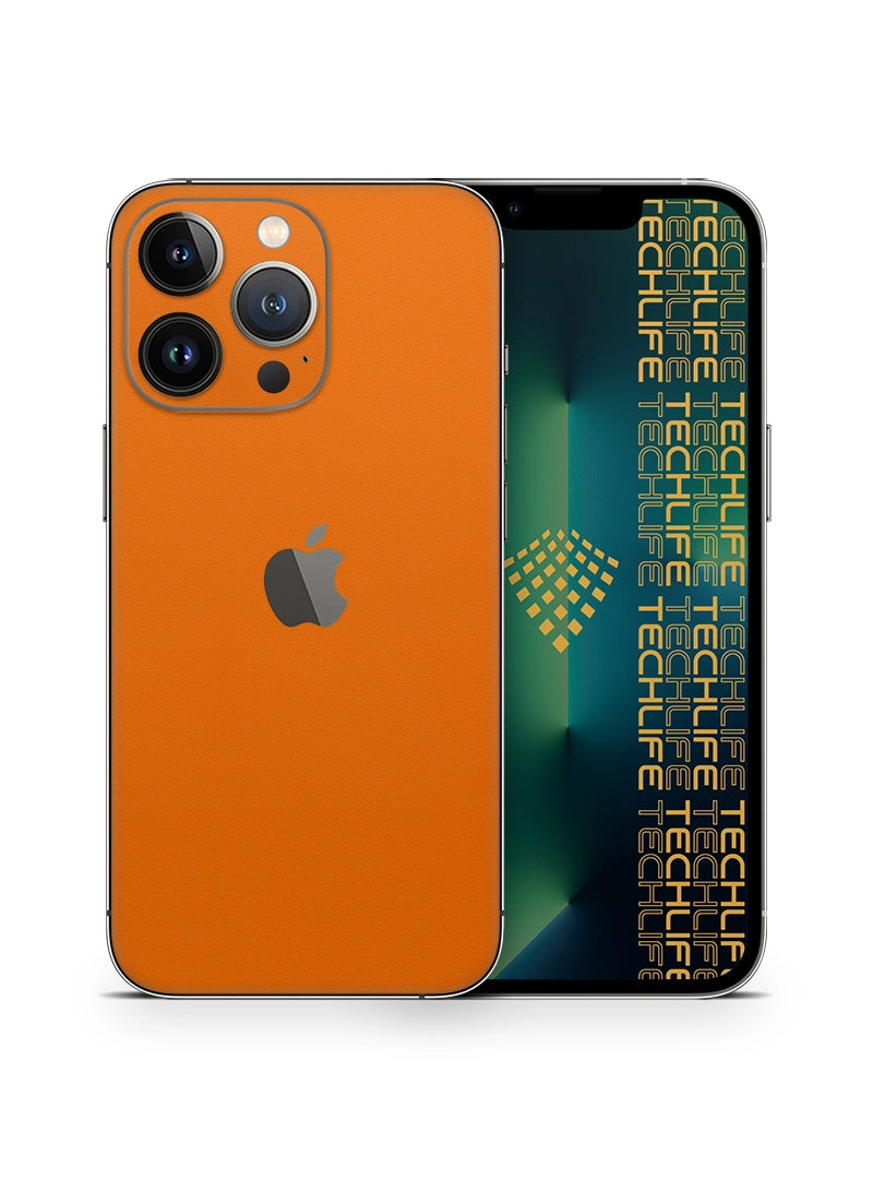 Skin Premium Alcantara anaranjado iPhone 13 Pro