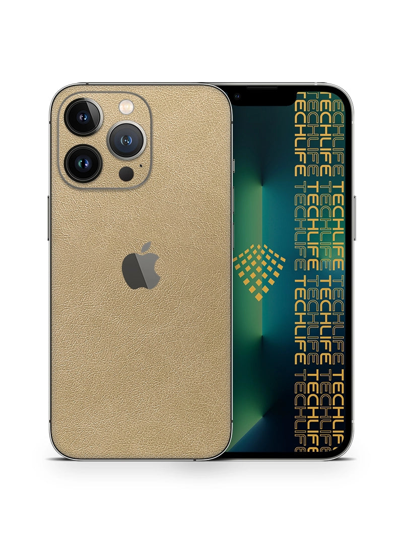 Skin Premium Cuero Esencia Marfil  iPhone 13 Pro