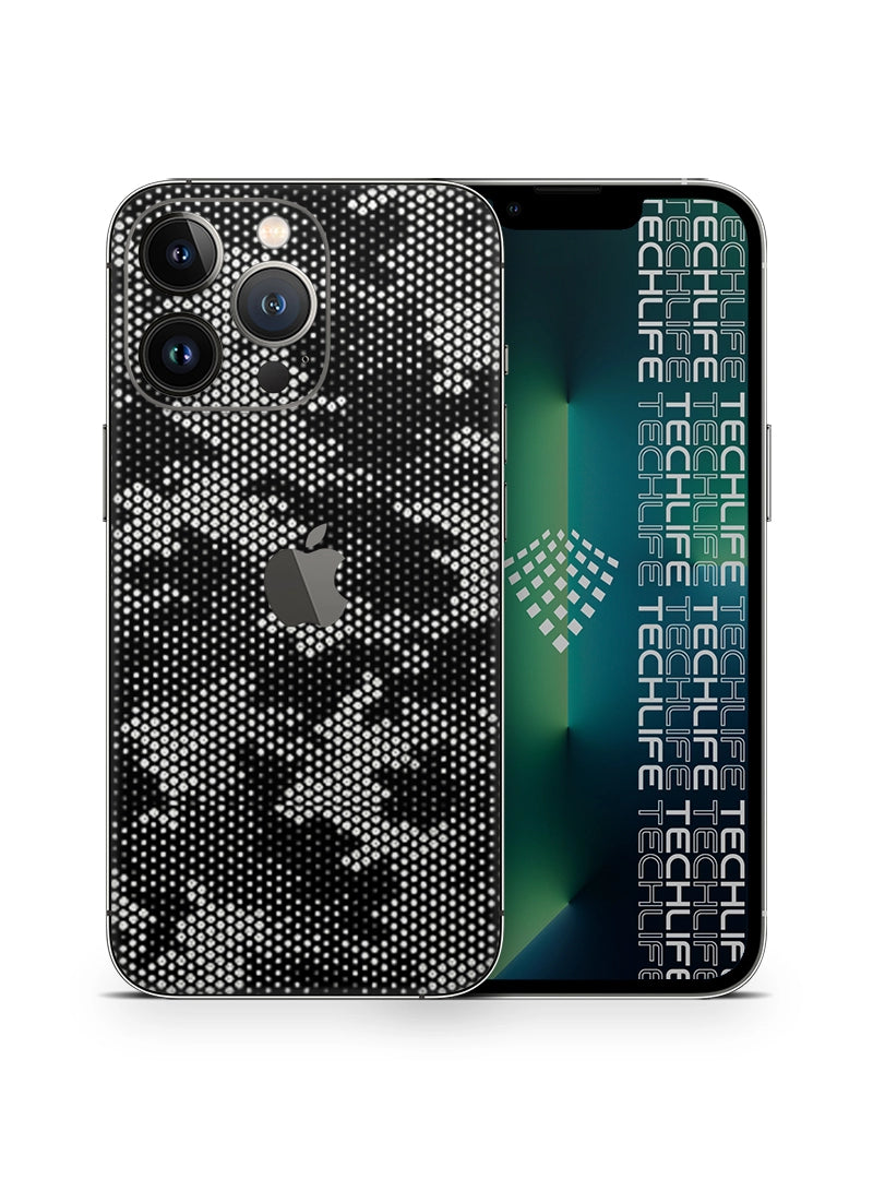 Skin Silver Camuflado Pixel iPhone 13 Pro