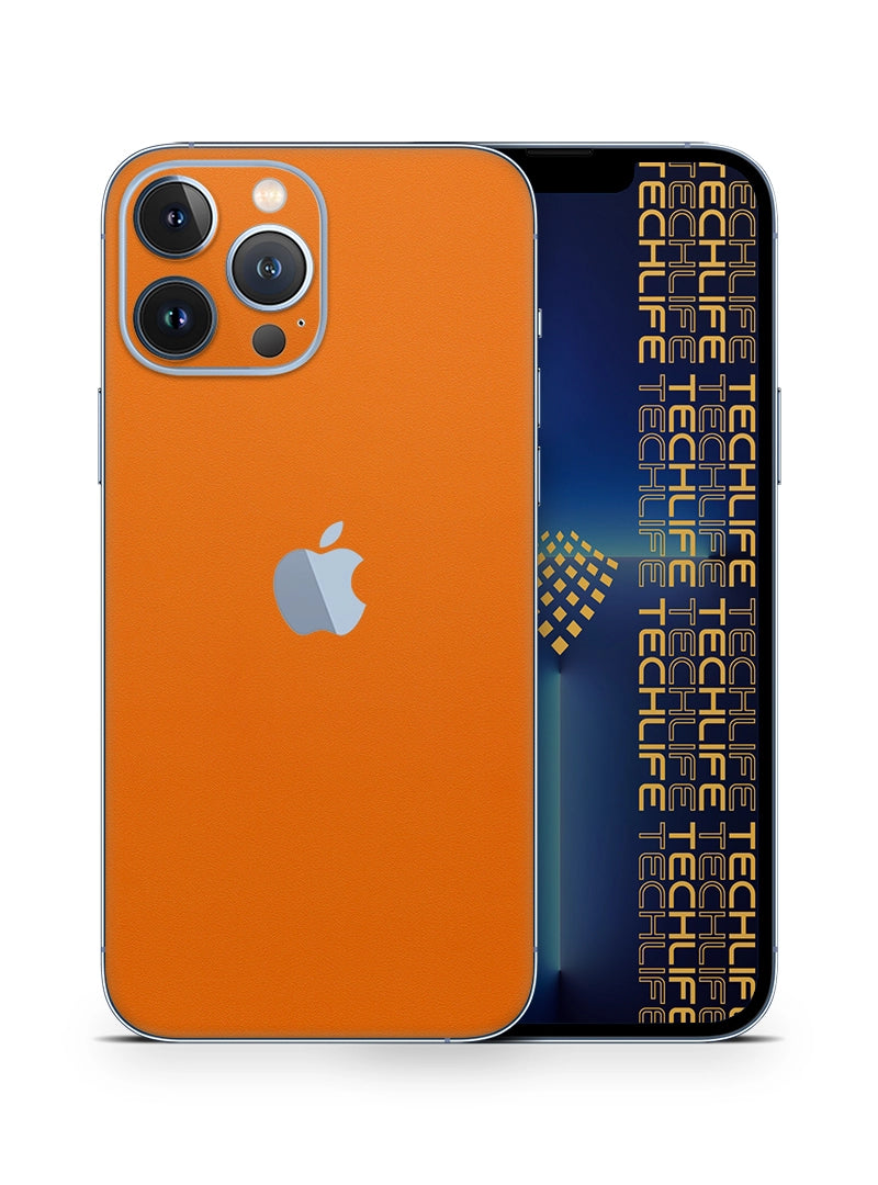 Skin Premium Alcantara anaranjado iPhone 13 Pro Max