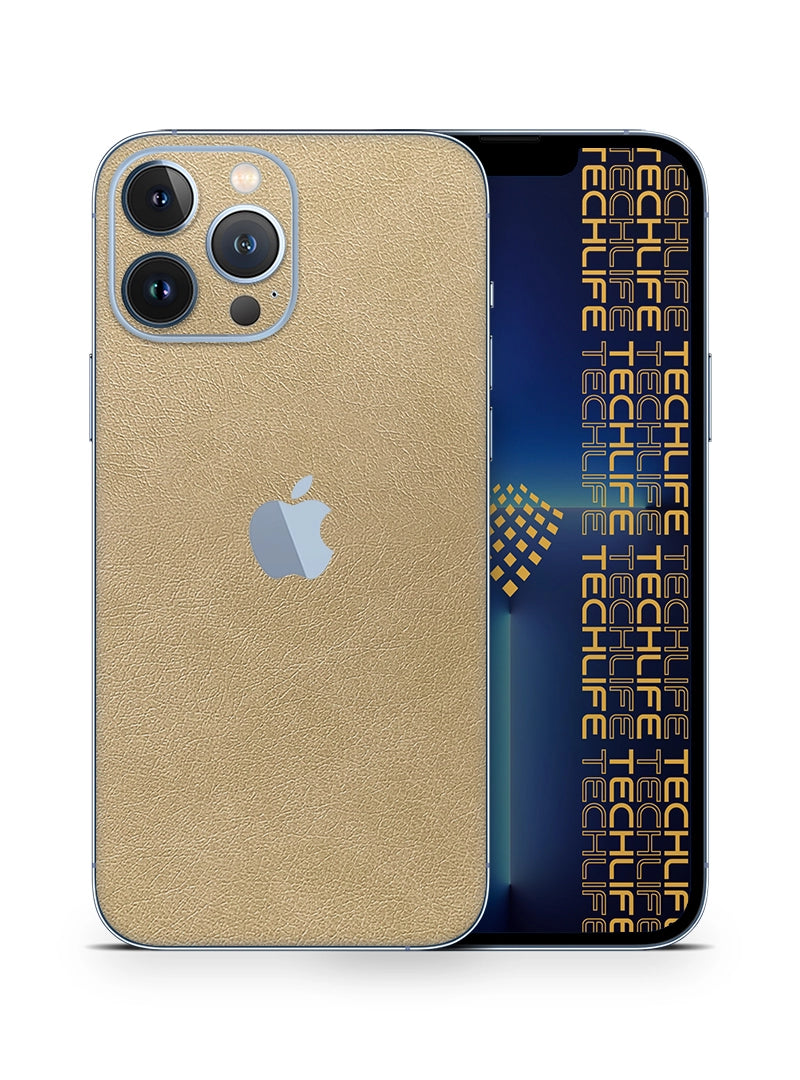 Skin Premium Cuero Esencia Marfil  iPhone 13 Pro Max