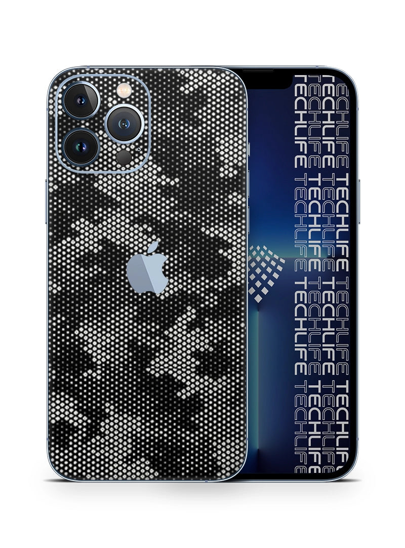 Skin Silver Camuflado Pixel iPhone 13 Pro Max