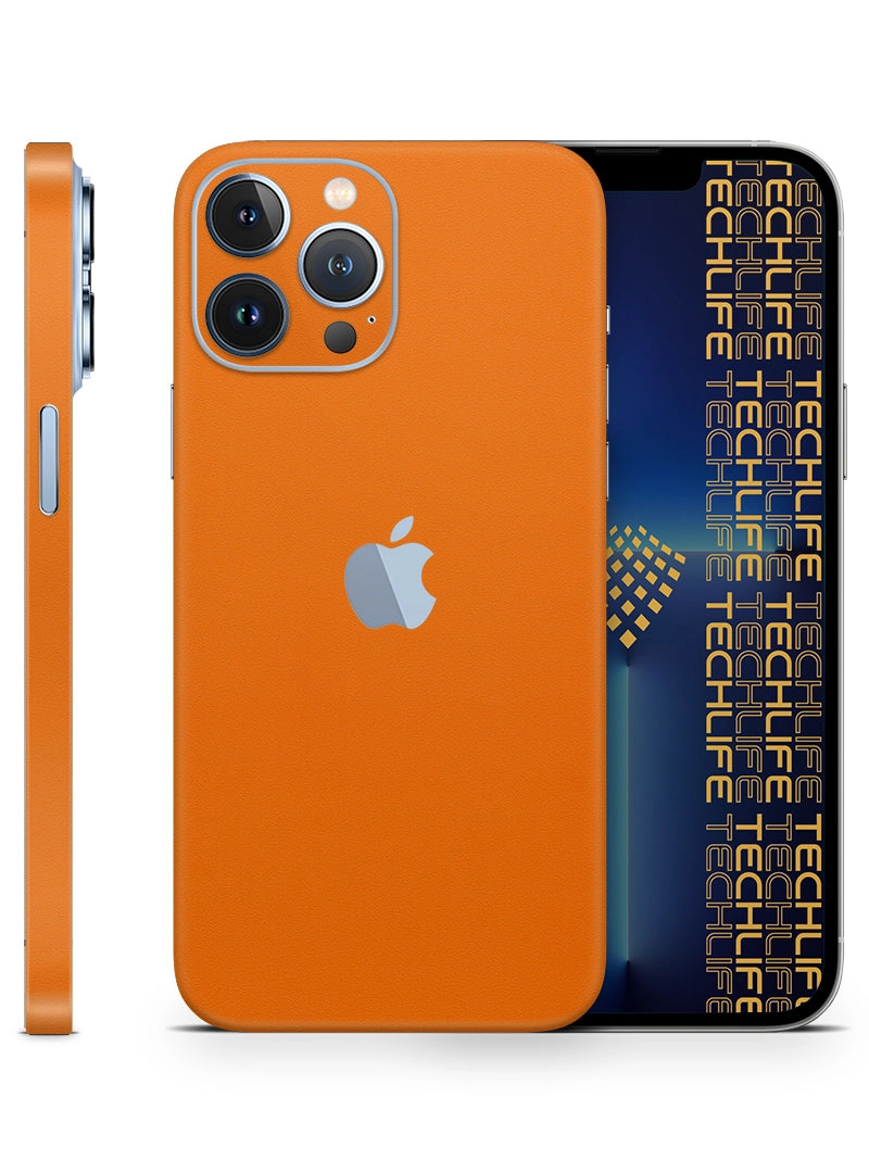 Skin Premium Alcantara anaranjado iPhone 13 Pro Max