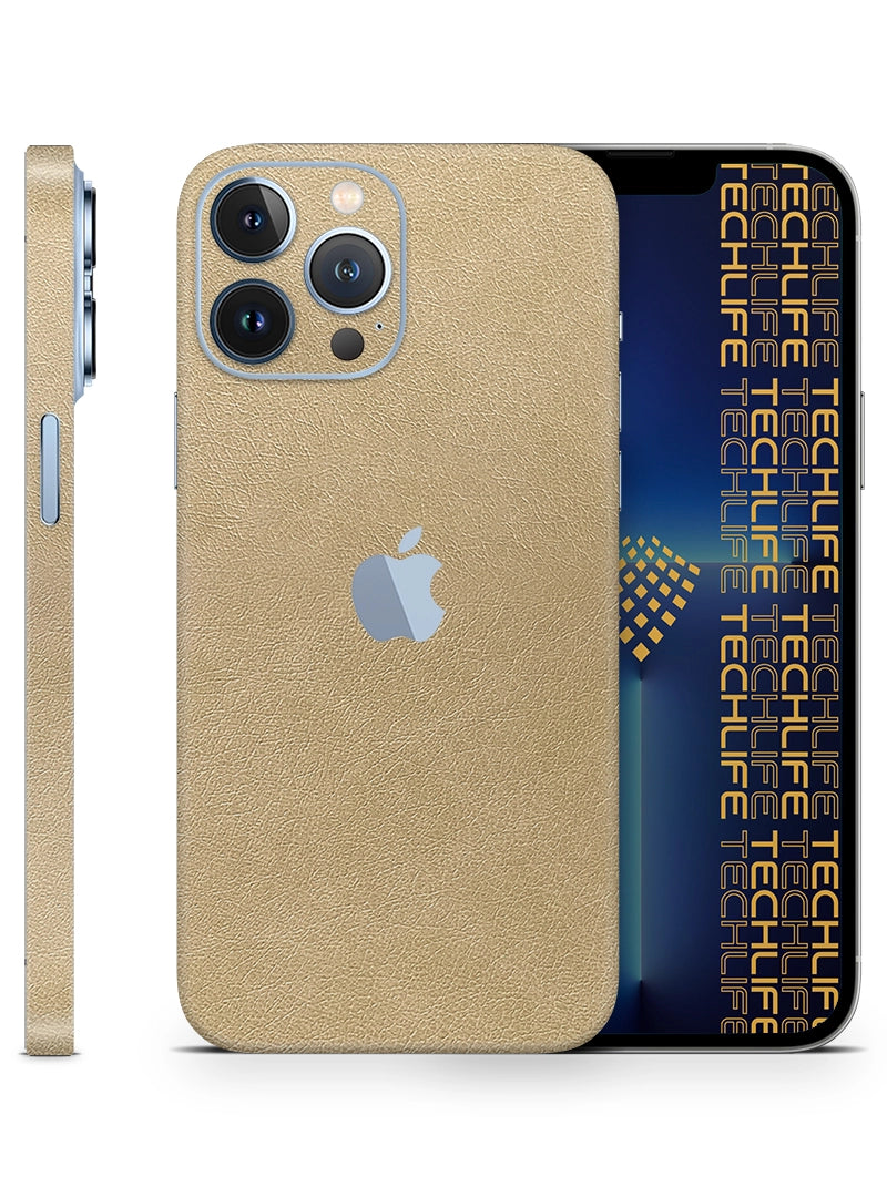 Skin Premium Cuero Esencia Marfil  iPhone 13 Pro Max