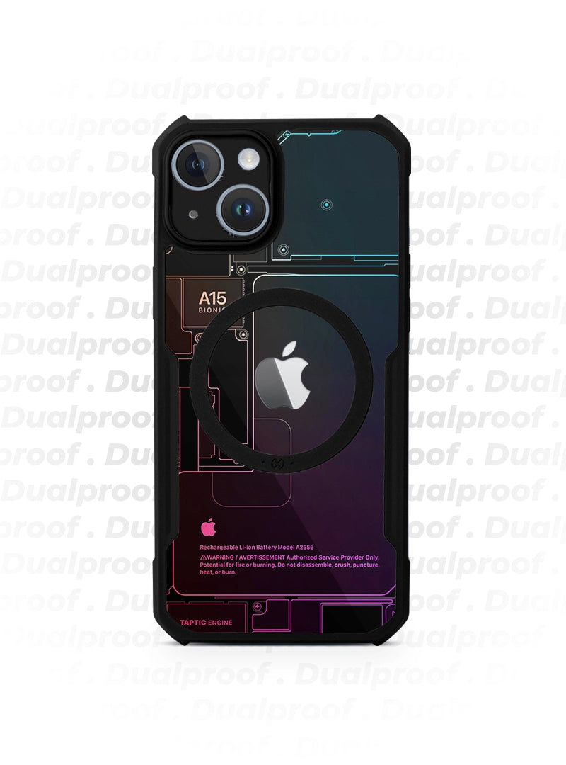 Case Antishock Dualproof iPhone 14 - Fantasma de Colores