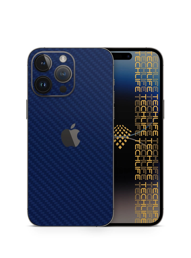 Skin Premium Carbono Azul iPhone 14 Pro