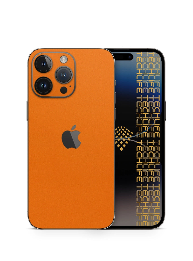 Skin Premium Alcantara anaranjado iPhone 14 Pro