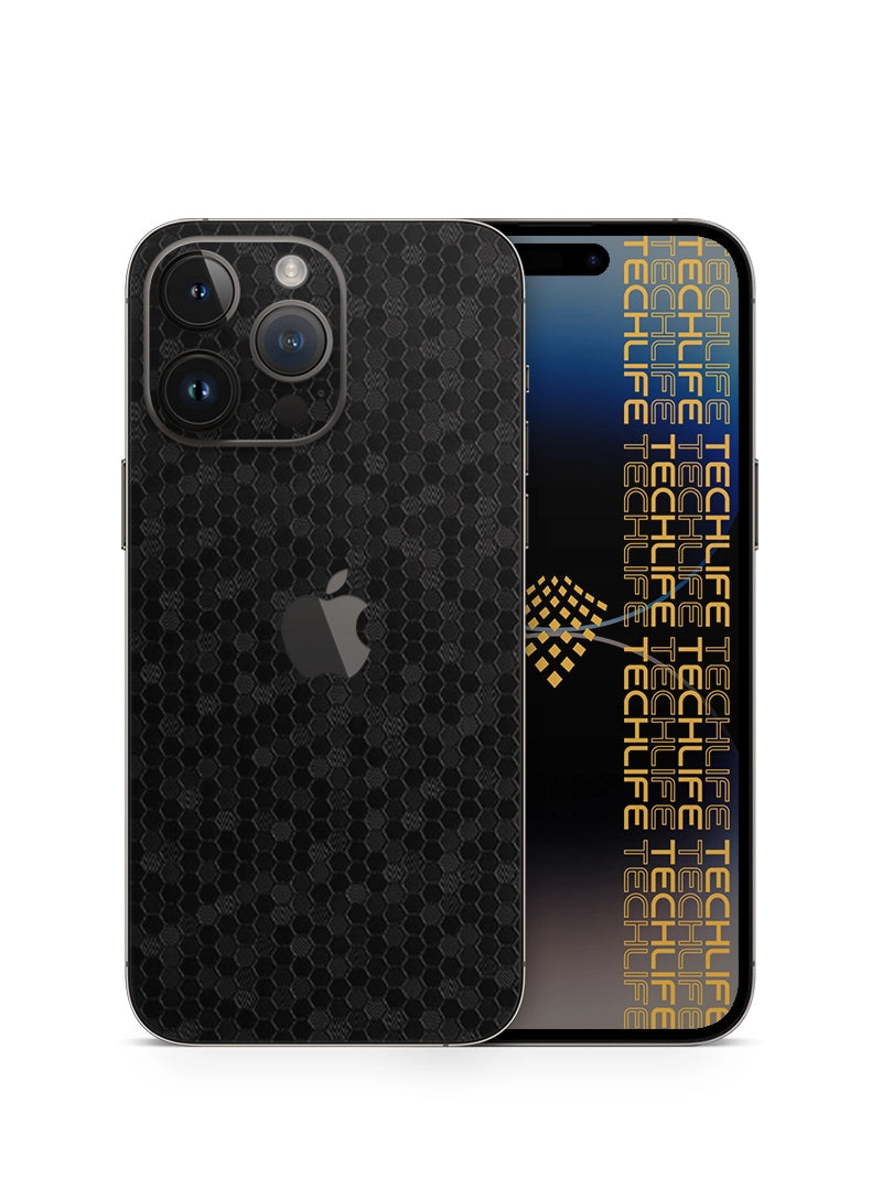 Skin Premium HexaTech Abismo Negro iPhone 14 Pro