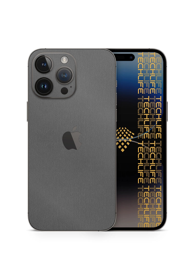 Skin Premium Pluma Gris iPhone 14 Pro