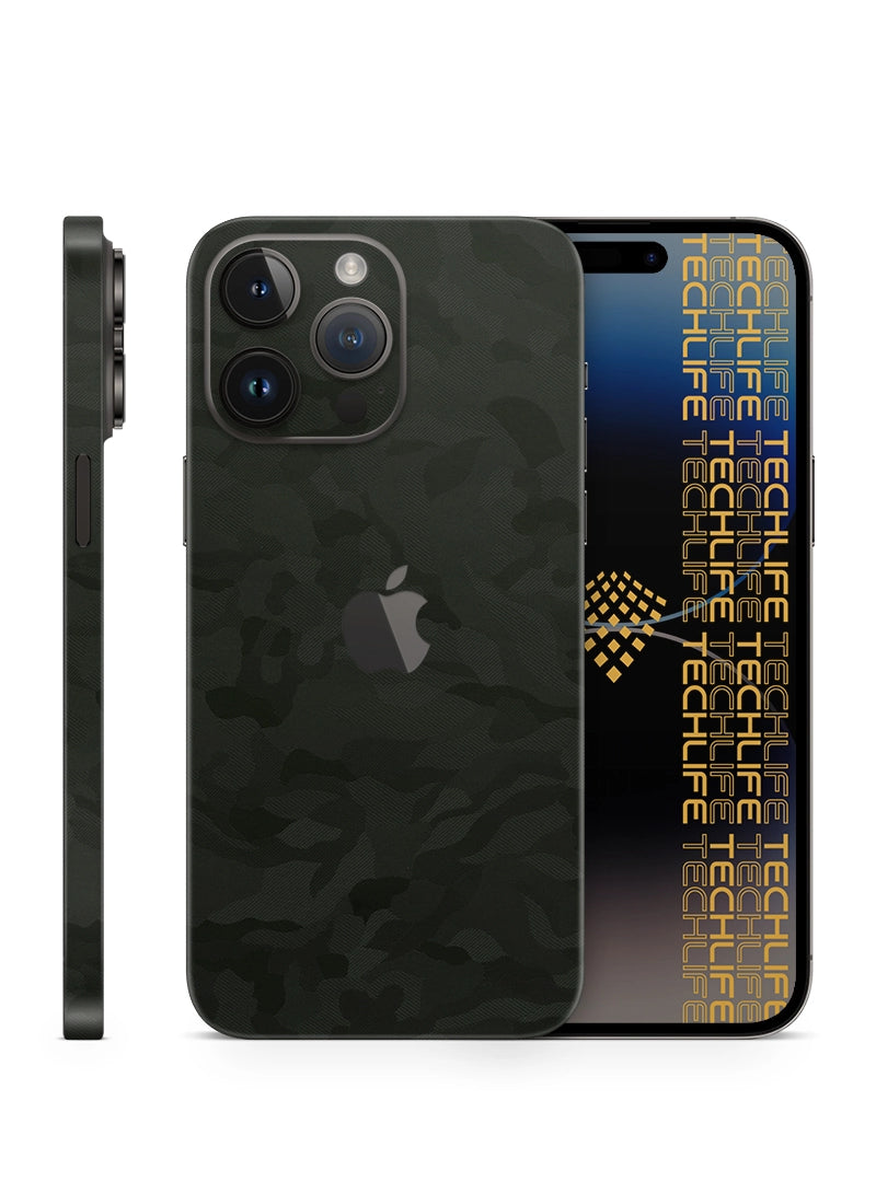 Skin Premium Camuflaje Comando Oscuro iPhone 14 Pro