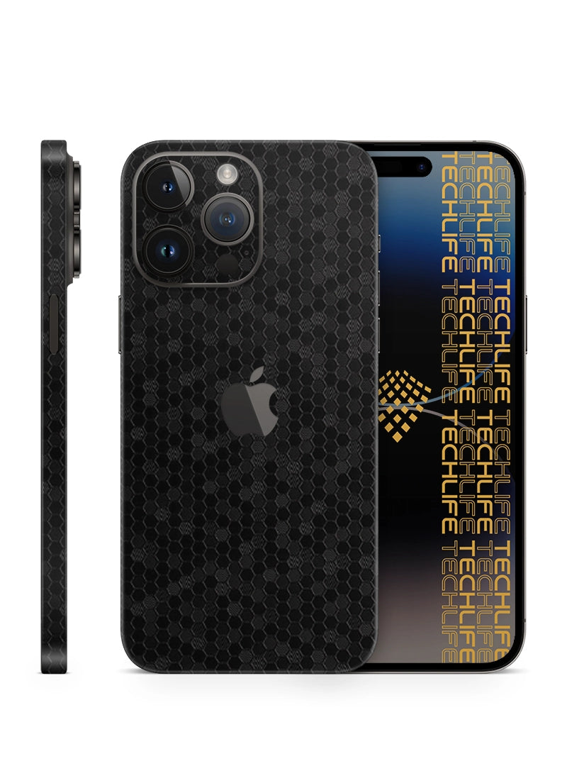 Skin Premium HexaTech Abismo Negro iPhone 15 Pro