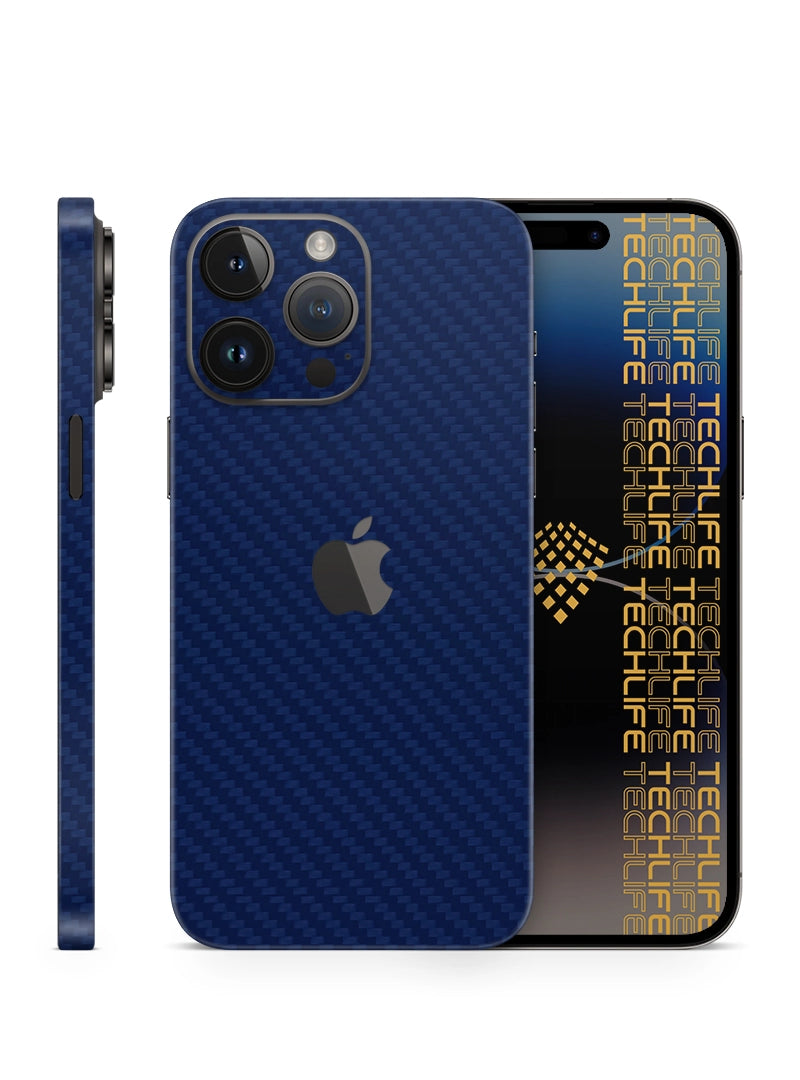 Skin Premium Carbono Azul iPhone 14 Pro